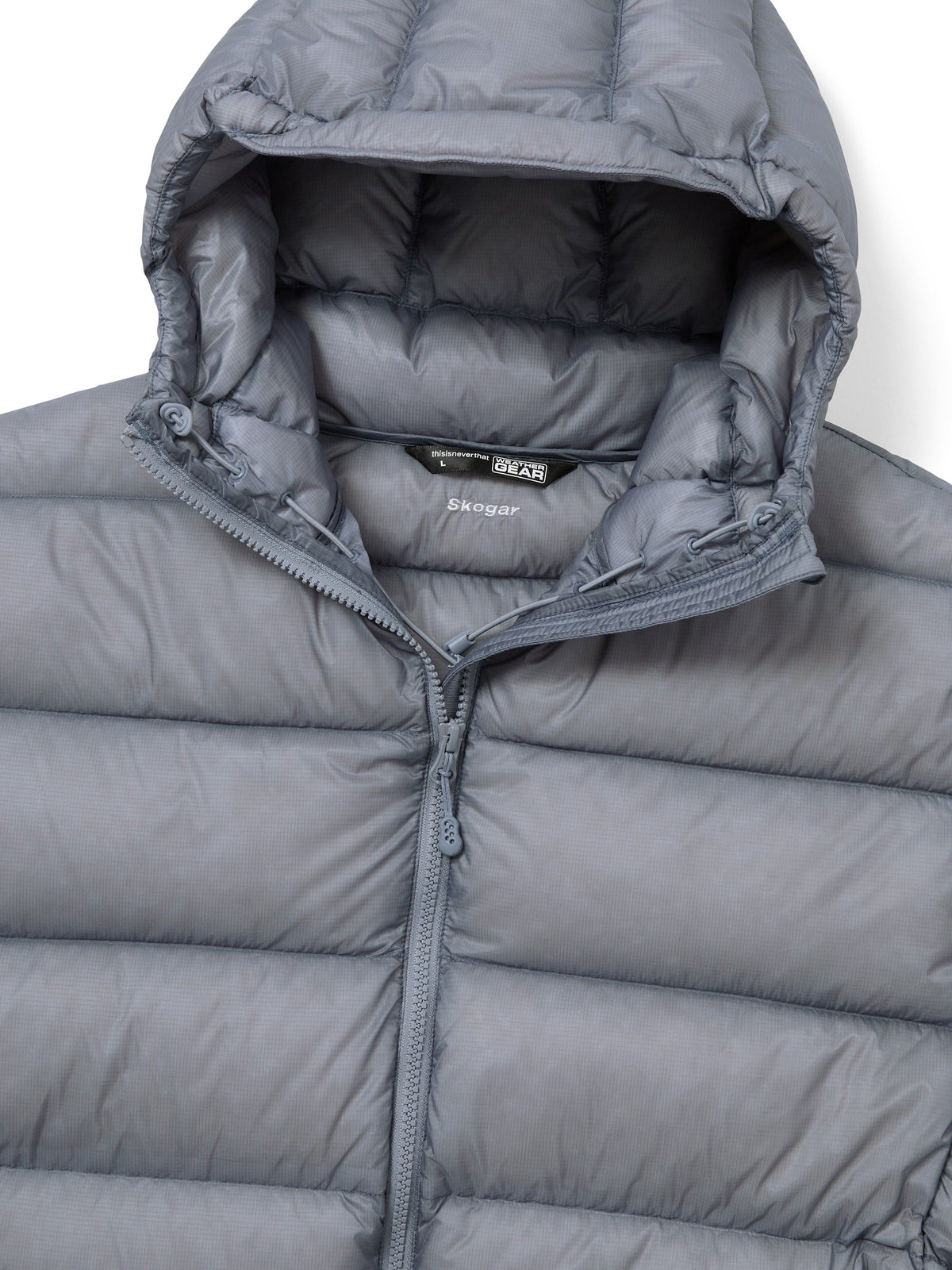 thisisneverthat - Skogar Hooded MID Down Jacket (Peri) product image 2 | TRAB K-Fashion Australia