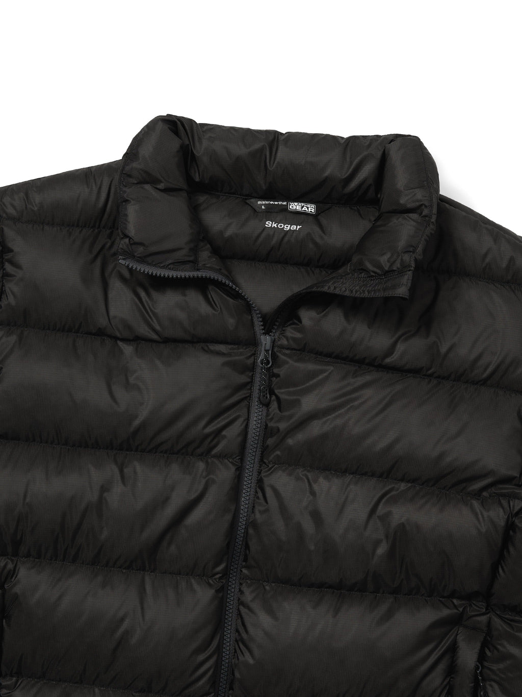 thisisneverthat - Skogar MID Down Jacket (Off Black) product image 2 | TRAB K-Fashion Australia