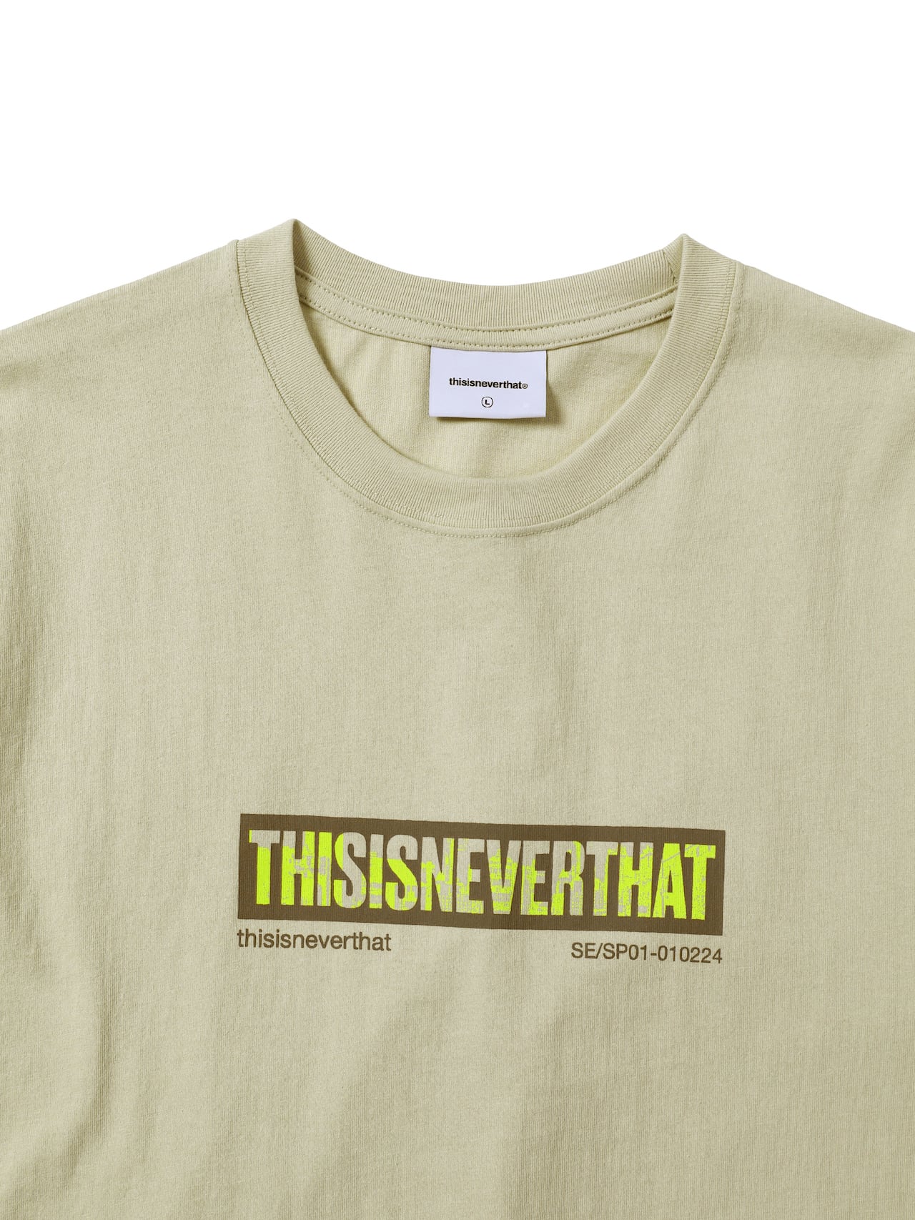 thisisneverthat - Skyscraper Tee (Pale Lime) product image 2 | TRAB K-Fashion Australia