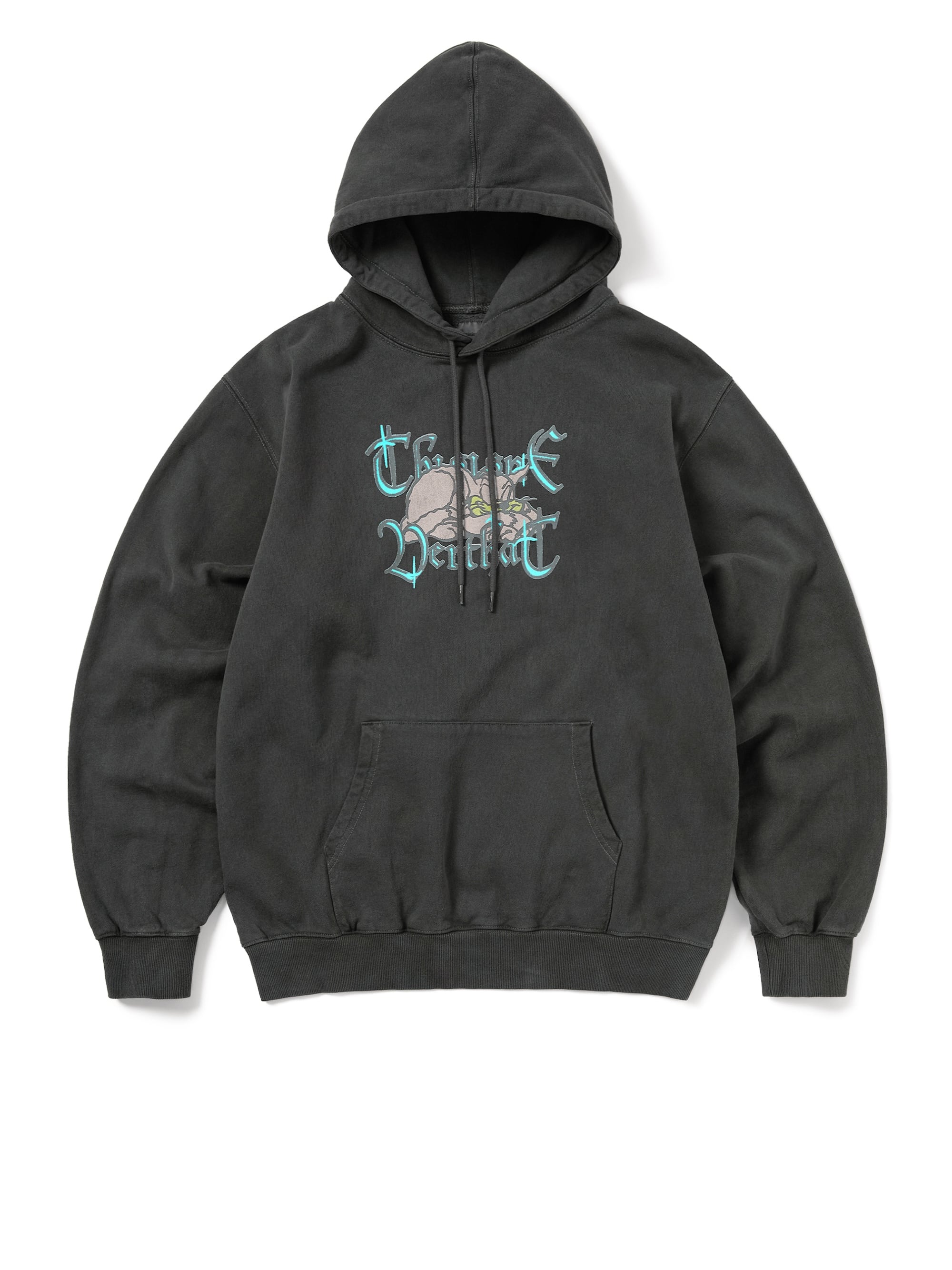 thisisneverthat - Sleepy Cat Hoodie (Charcoal) product image 1 | TRAB K-Fashion Australia