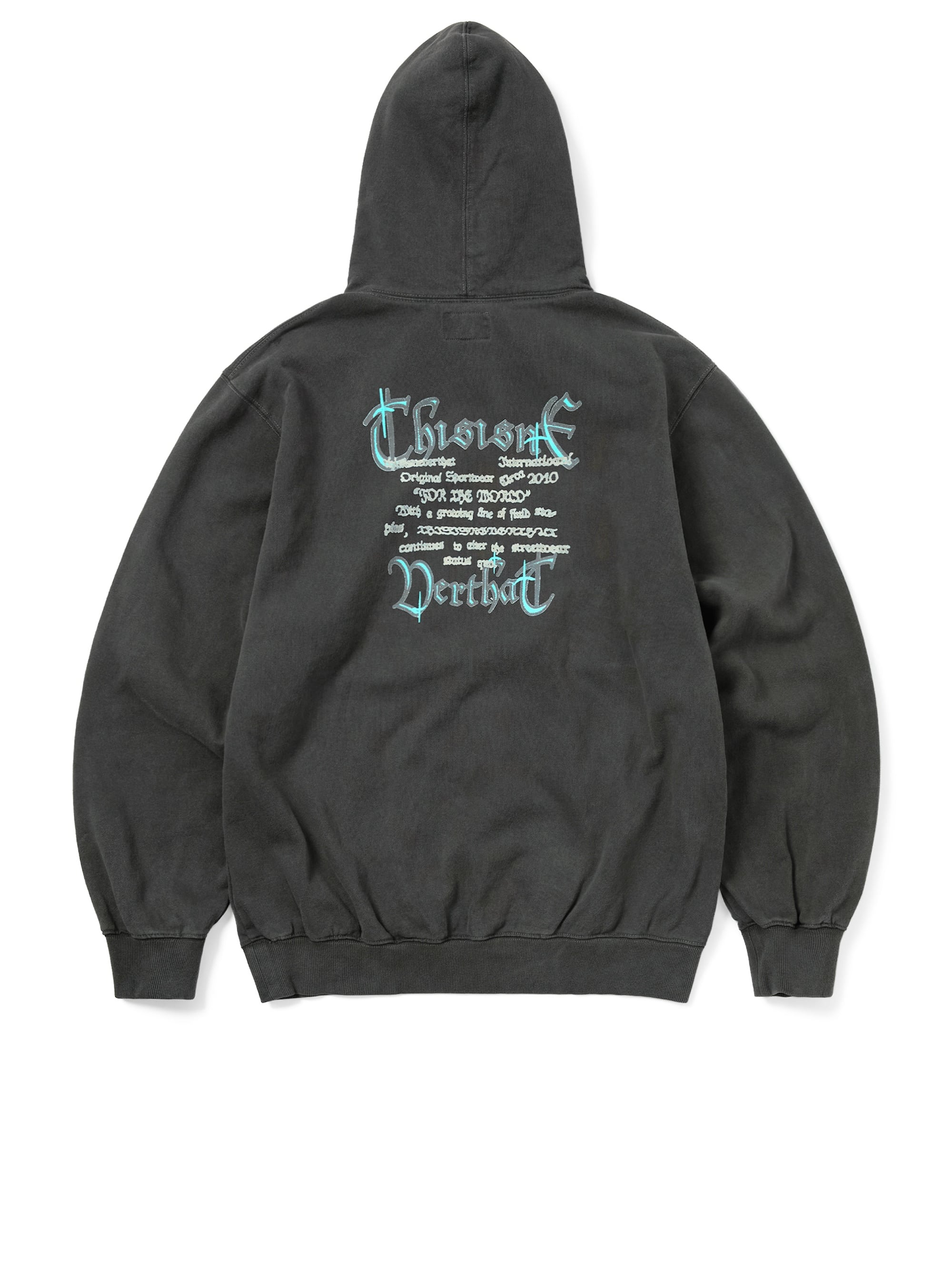 thisisneverthat - Sleepy Cat Hoodie (Charcoal) product image 5 | TRAB K-Fashion Australia