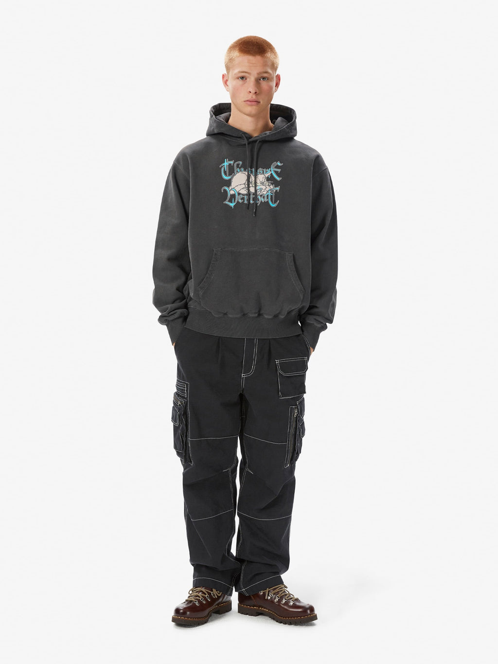 thisisneverthat - Sleepy Cat Hoodie (Charcoal) product image 6 | TRAB K-Fashion Australia