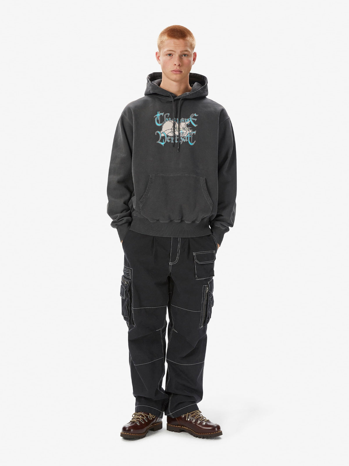 thisisneverthat - Sleepy Cat Hoodie (Charcoal) product image 6 | TRAB K-Fashion Australia