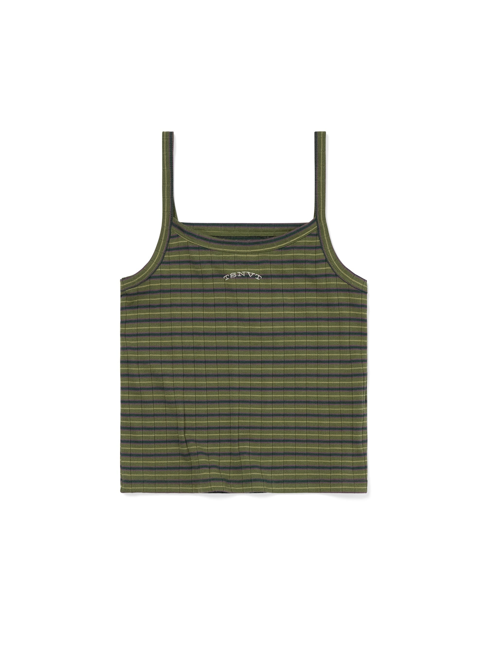 thisisneverthat - Sleeveless Striped W Top (Green) product image 1 | TRAB K-Fashion Australia