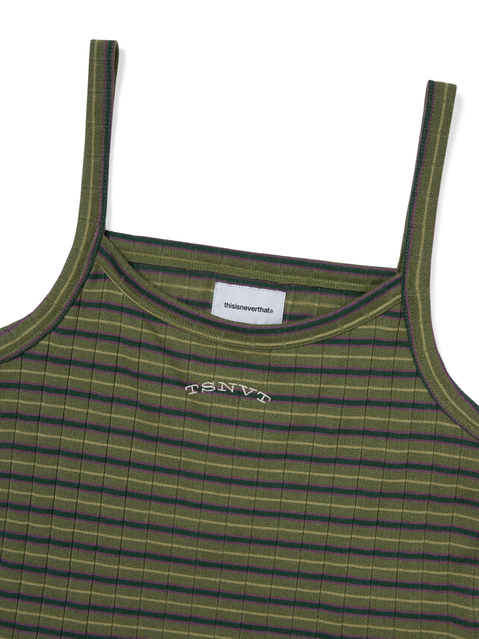 thisisneverthat - Sleeveless Striped W Top (Green) product image 2 | TRAB K-Fashion Australia