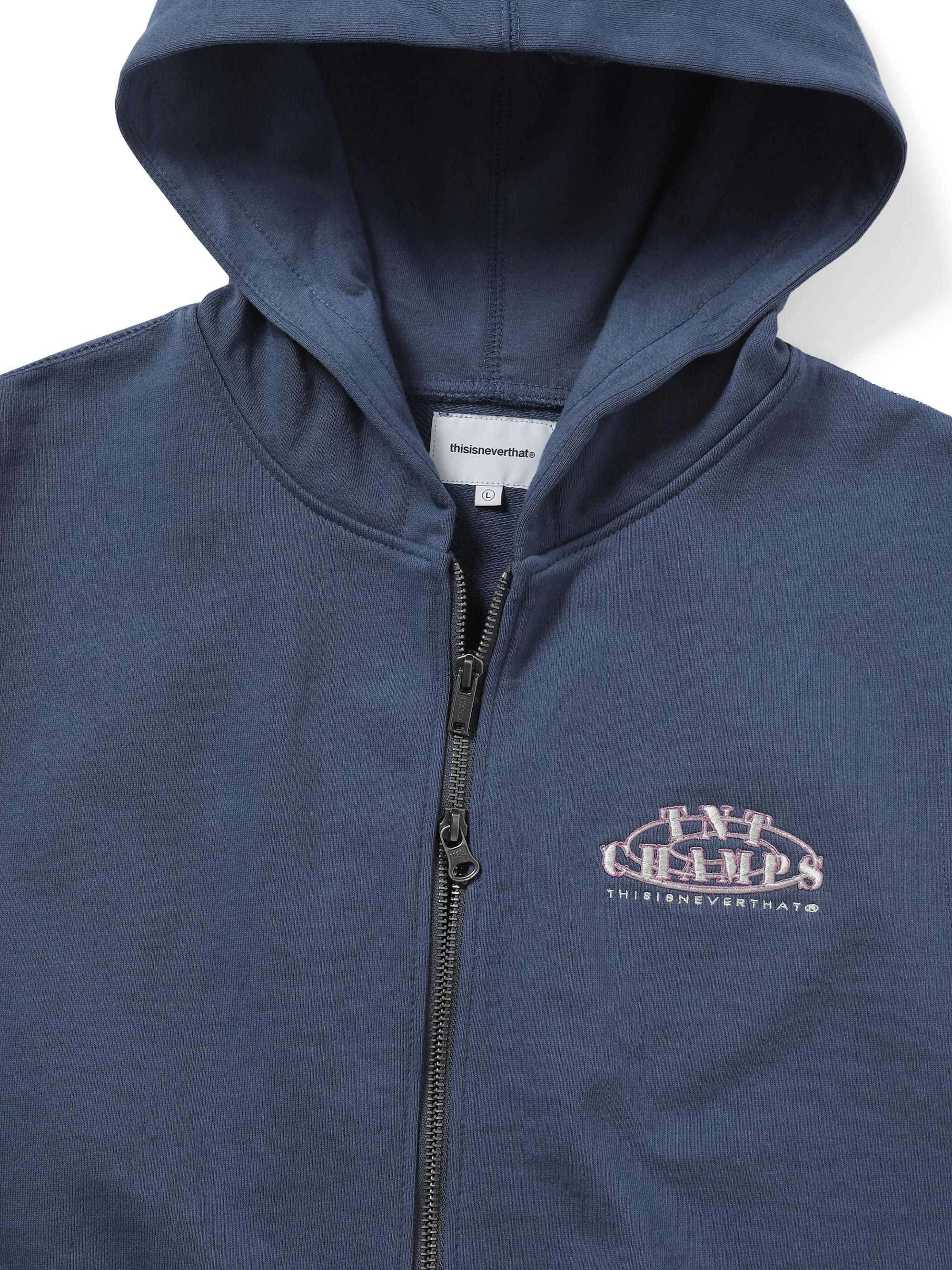 thisisneverthat - Sleeveless Zip Up Hoodie Deep (Water) product image 2 | TRAB K-Fashion Australia