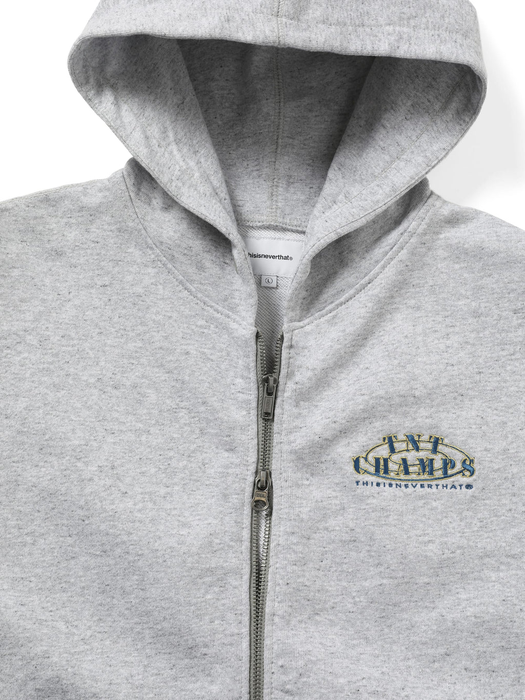 thisisneverthat - Sleeveless Zip Up Hoodie (Deep Grey) product image 2 | TRAB K-Fashion Australia