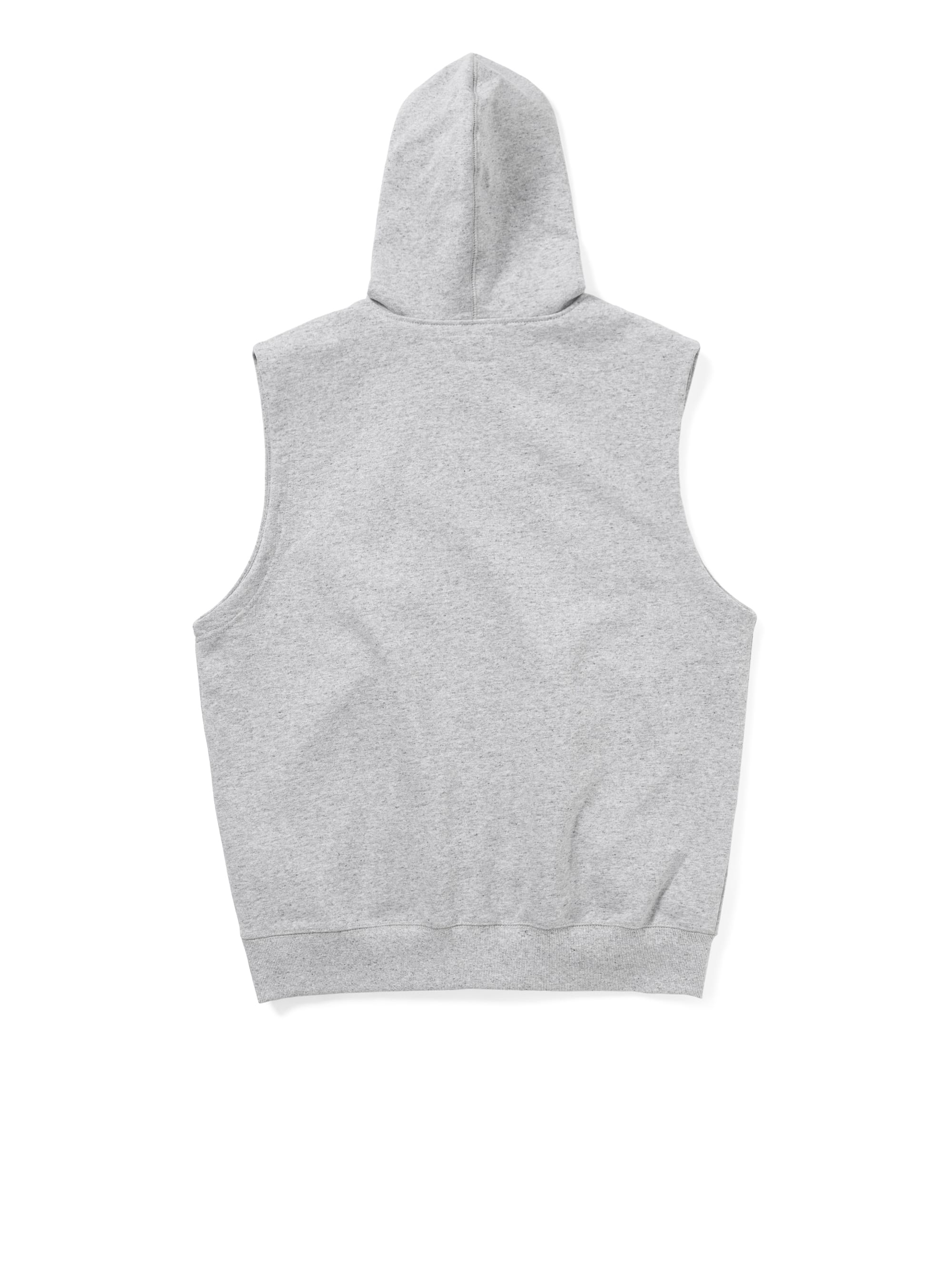 thisisneverthat - Sleeveless Zip Up Hoodie (Heather Grey) product image 3 | TRAB K-Fashion Australia