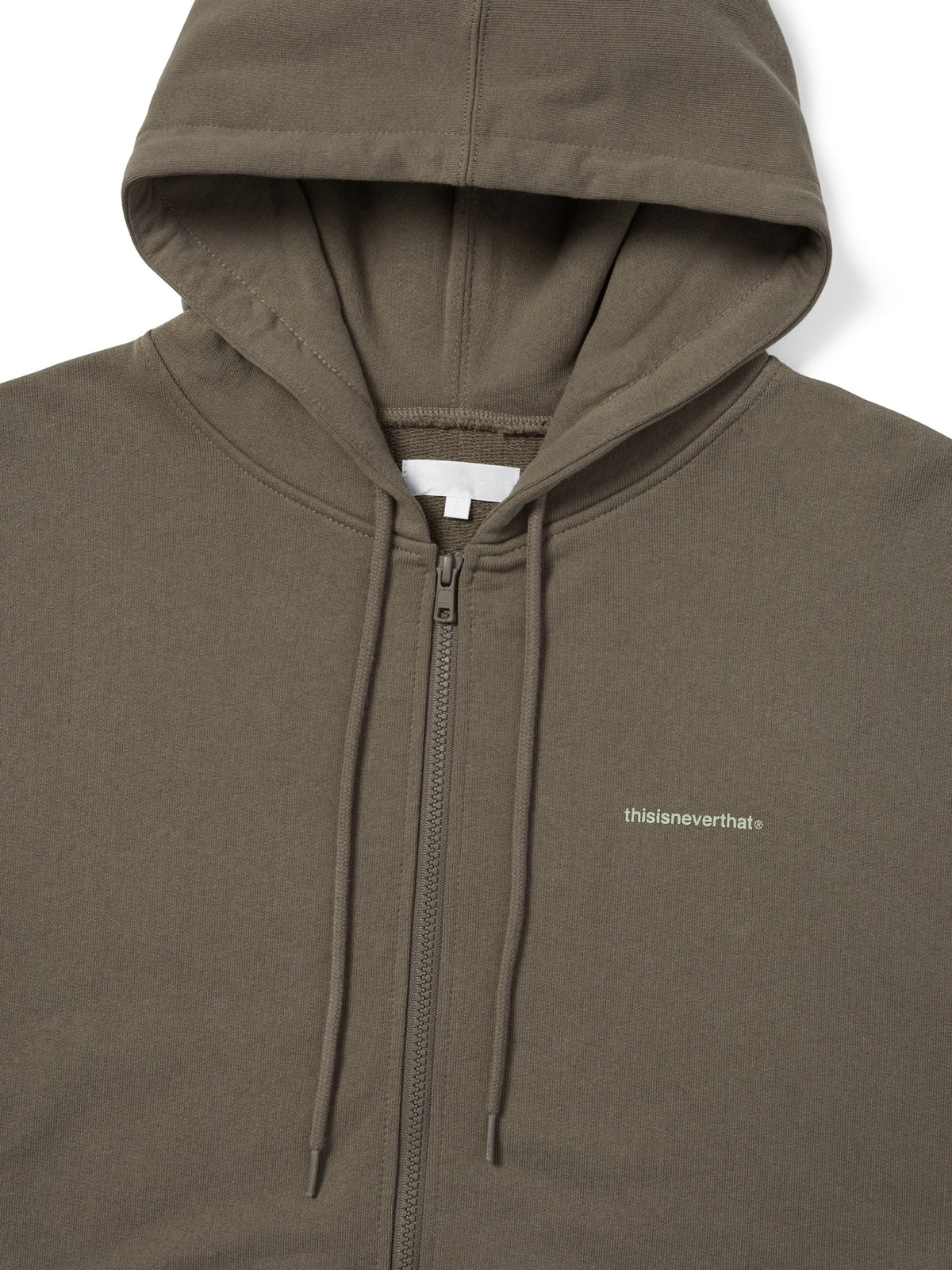 thisisneverthat - Small T-Logo Zip Up Hoodie (Dark Mocha) product image 2 | TRAB K-Fashion Australia