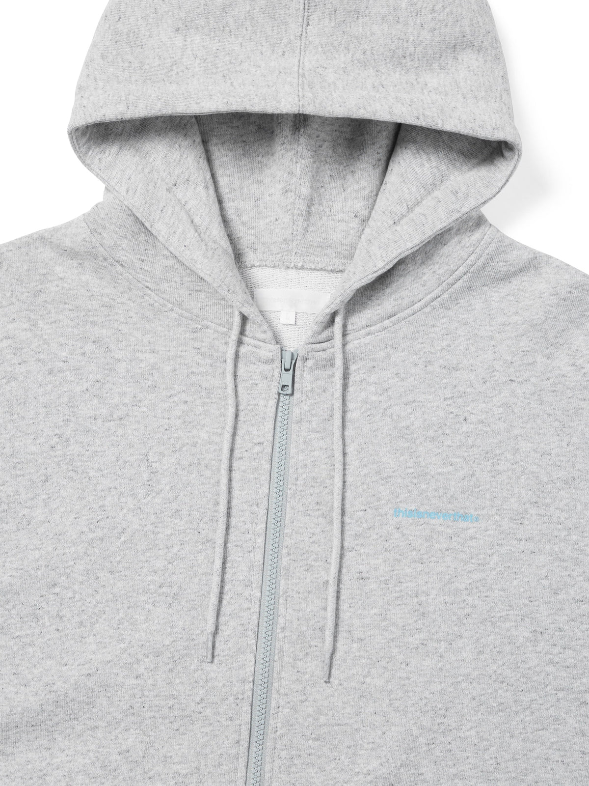 thisisneverthat - Small T-Logo Zip Up Hoodie (Heather Grey) product image 2 | TRAB K-Fashion Australia