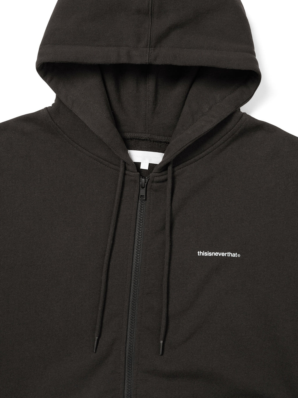 thisisneverthat - Small T-Logo Zip Up Hoodie (Off Black) product image 2 | TRAB K-Fashion Australia