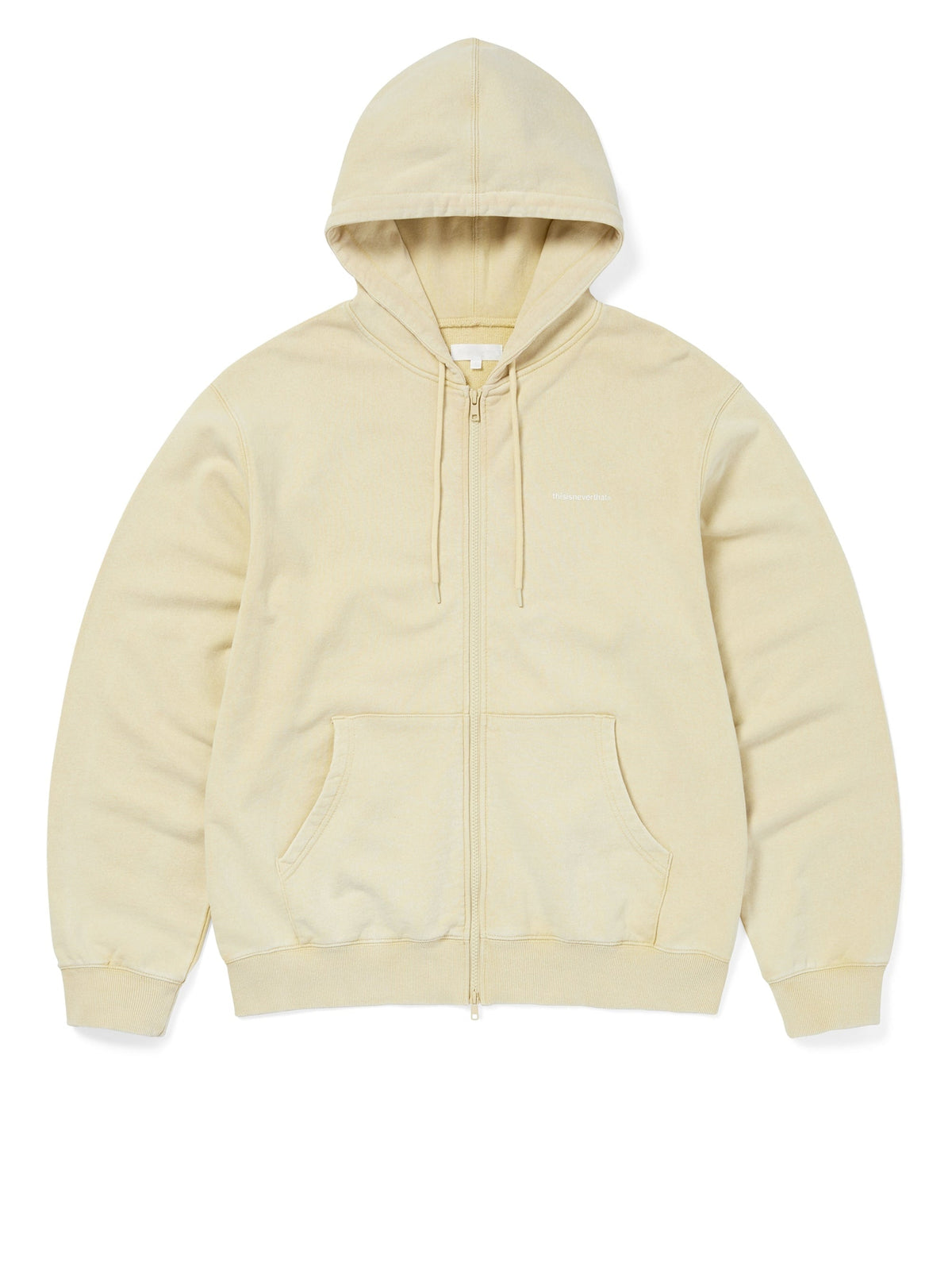 thisisneverthat - Small T-Logo Zip Up Hoodie (Pale Gold) product image 1 | TRAB K-Fashion Australia