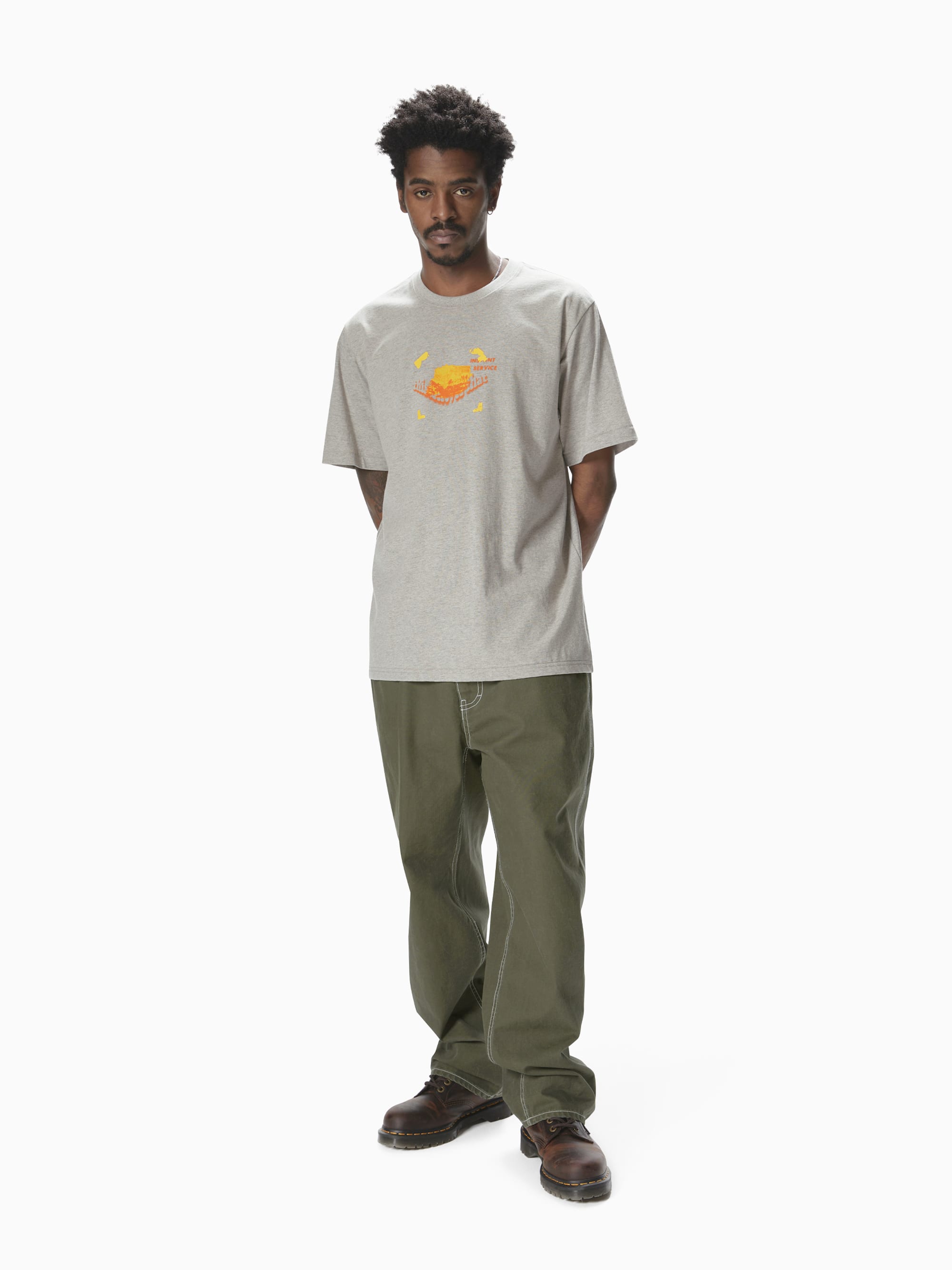 thisisneverthat - Snowplow Tee Dark Heather (Grey) product image 4 | TRAB K-Fashion Australia