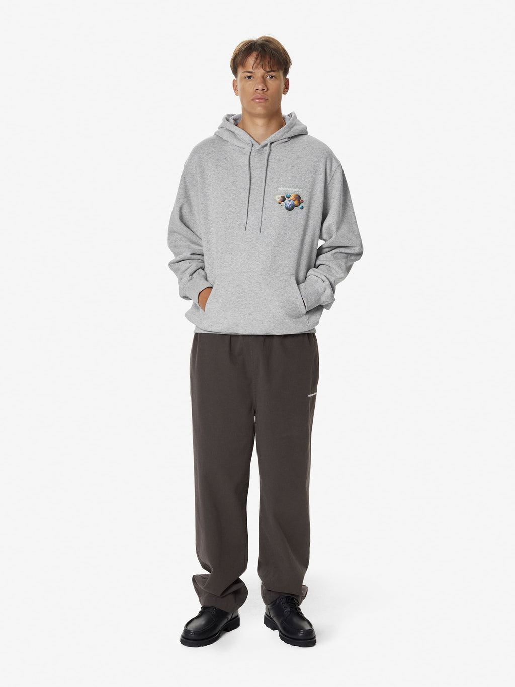 thisisneverthat - Solar System Hoodie (Heather Grey) product image 6 | TRAB K-Fashion Australia