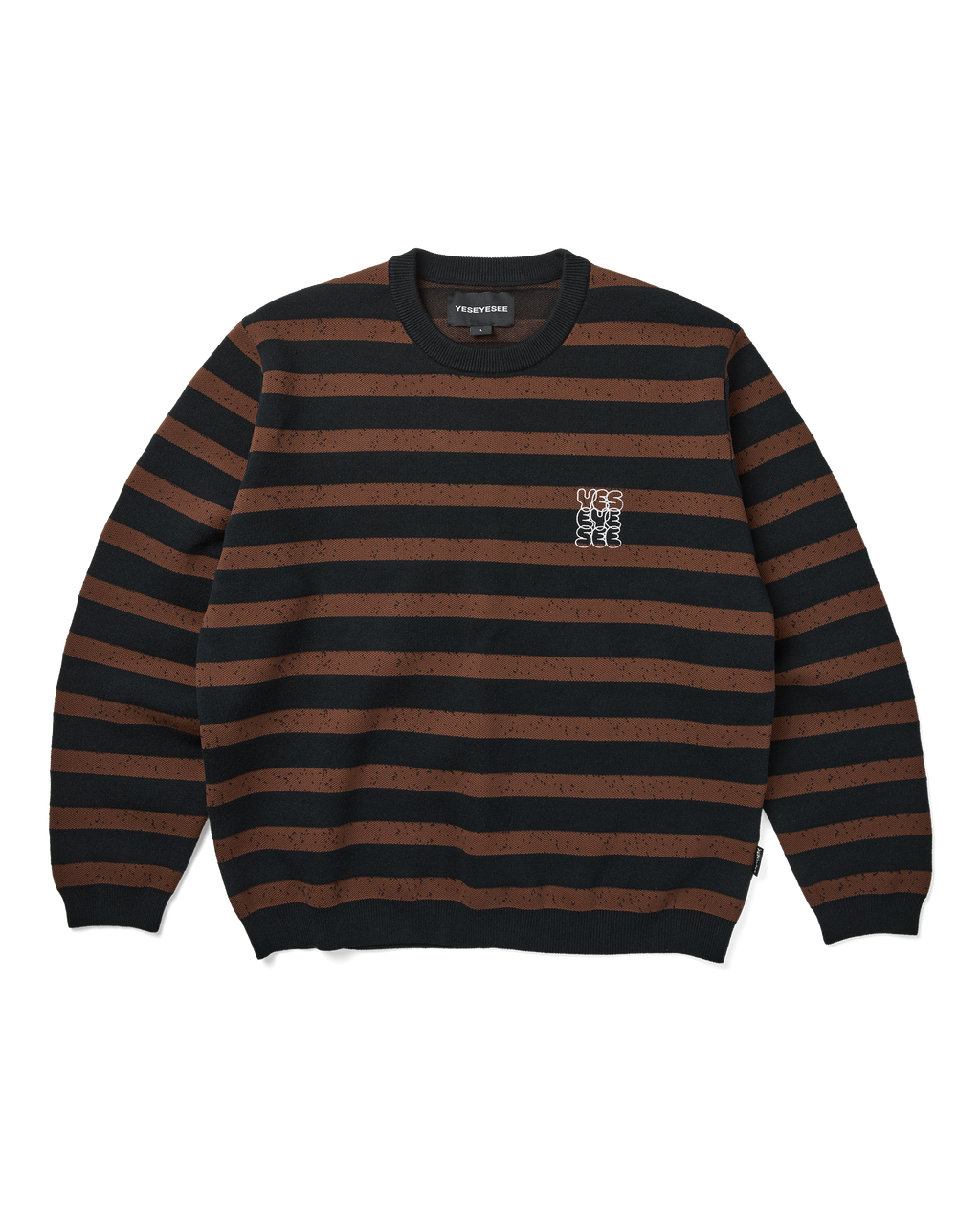 yeseyesee - Speckled Stripe Knit Pullover (Ink) product image 1 | TRAB K-Fashion Australia