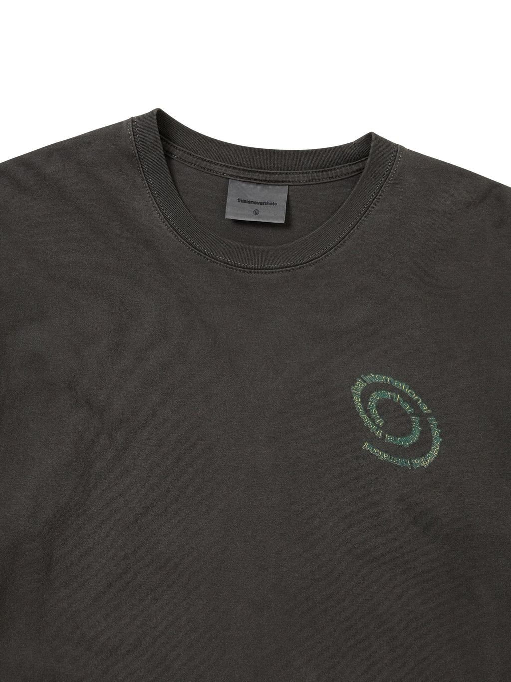 thisisneverthat - Spiral Logo L/S Tee (Charcoal) product image 3 | TRAB K-Fashion Australia