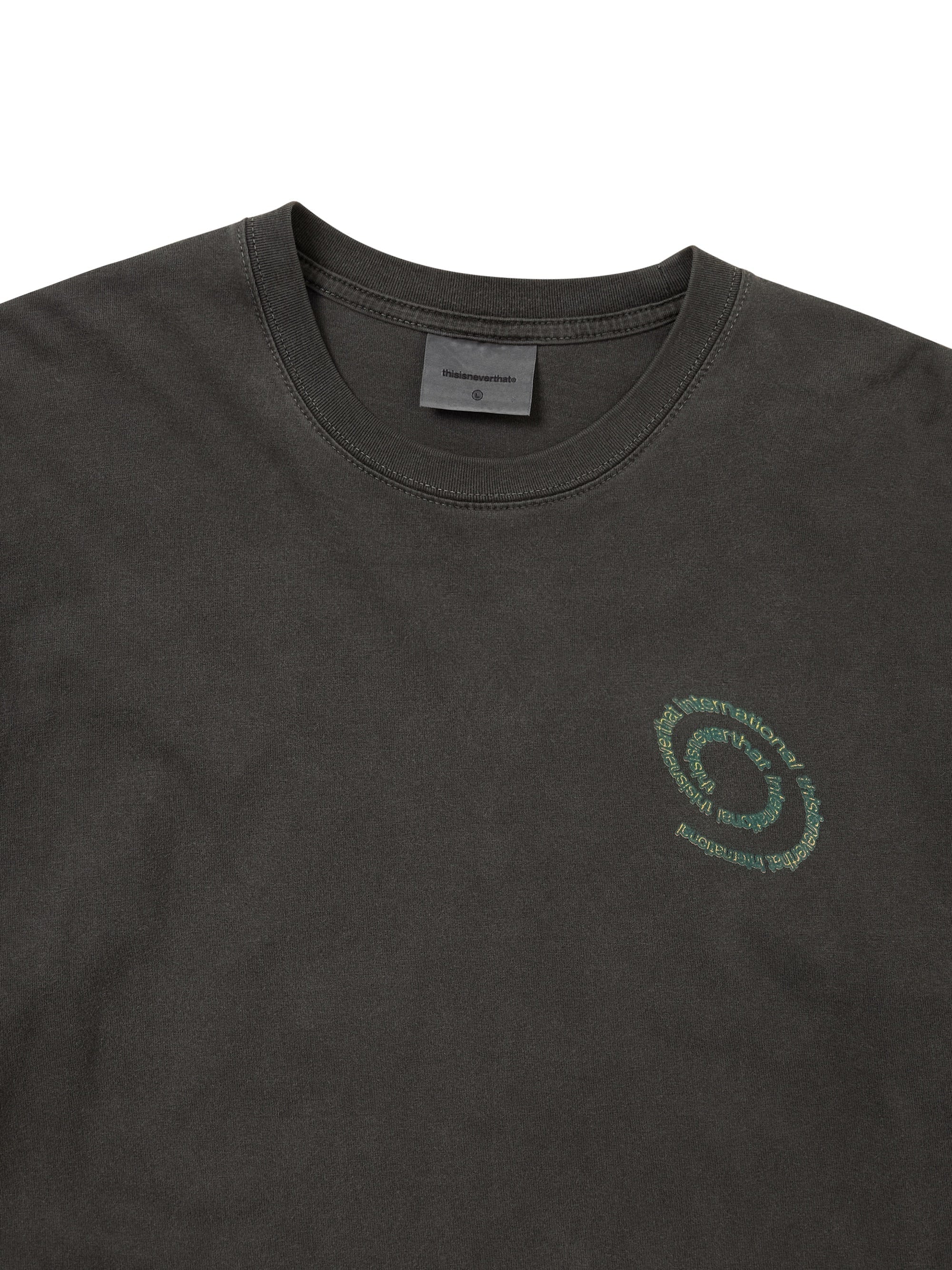 thisisneverthat - Spiral Logo L/S Tee (Charcoal) product image 3 | TRAB K-Fashion Australia