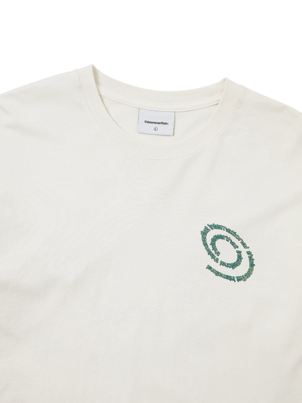 thisisneverthat - Spiral Logo L/S Tee (Ivory) product image 3 | TRAB K-Fashion Australia
