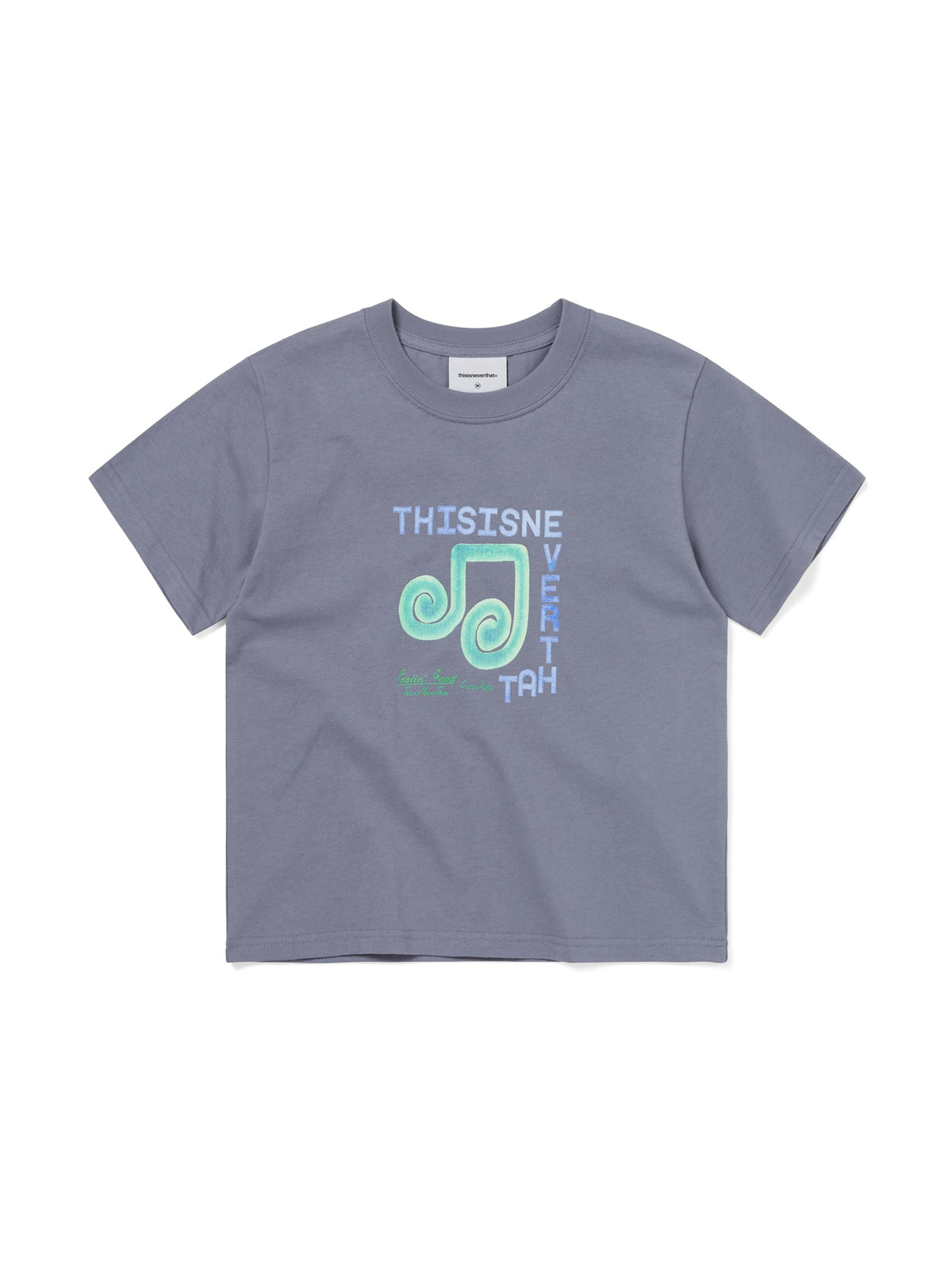 thisisneverthat - Spiral Note W Tee (Purple Grey) product image 1 | TRAB K-Fashion Australia