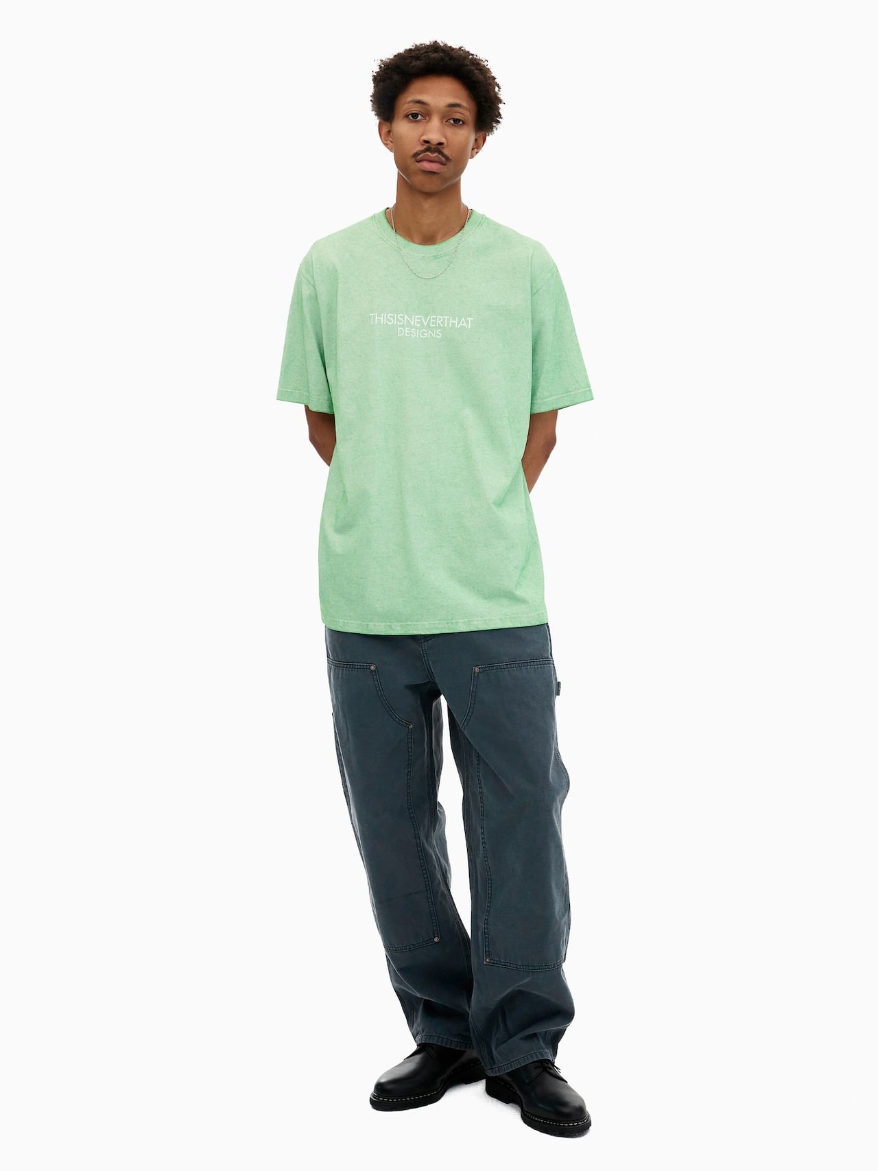 thisisneverthat - Sprayed FR-Logo Tee (Mint) product image 4 | TRAB K-Fashion Australia