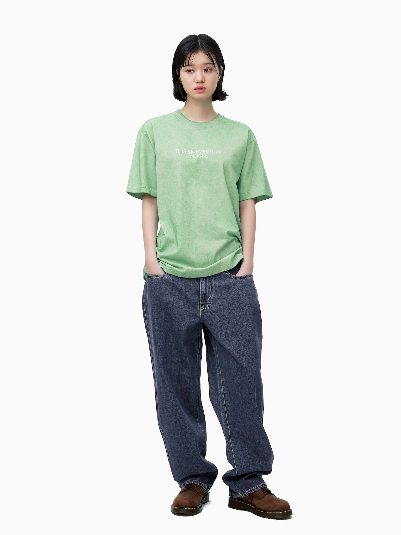 thisisneverthat - Sprayed FR-Logo Tee (Mint) product image 5 | TRAB K-Fashion Australia