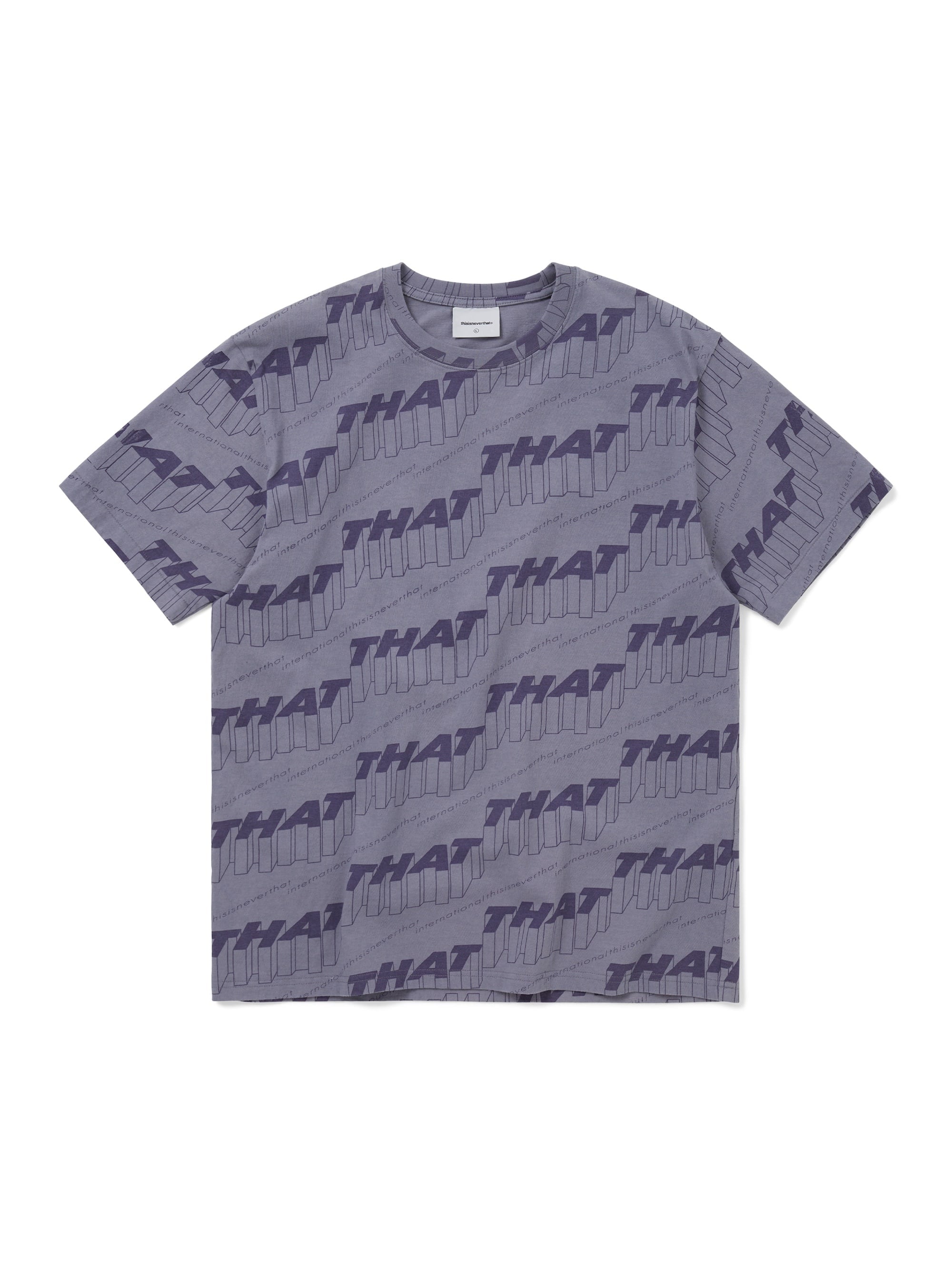 thisisneverthat - Stacked THAT Tee (Purple Grey) product image 1 | TRAB K-Fashion Australia