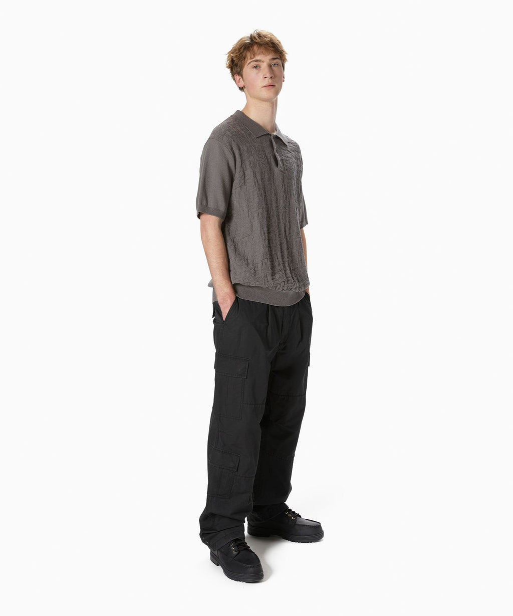 thisisneverthat - Stacked TNT S/S Knit Polo (Grey) product image 5 | TRAB K-Fashion Australia