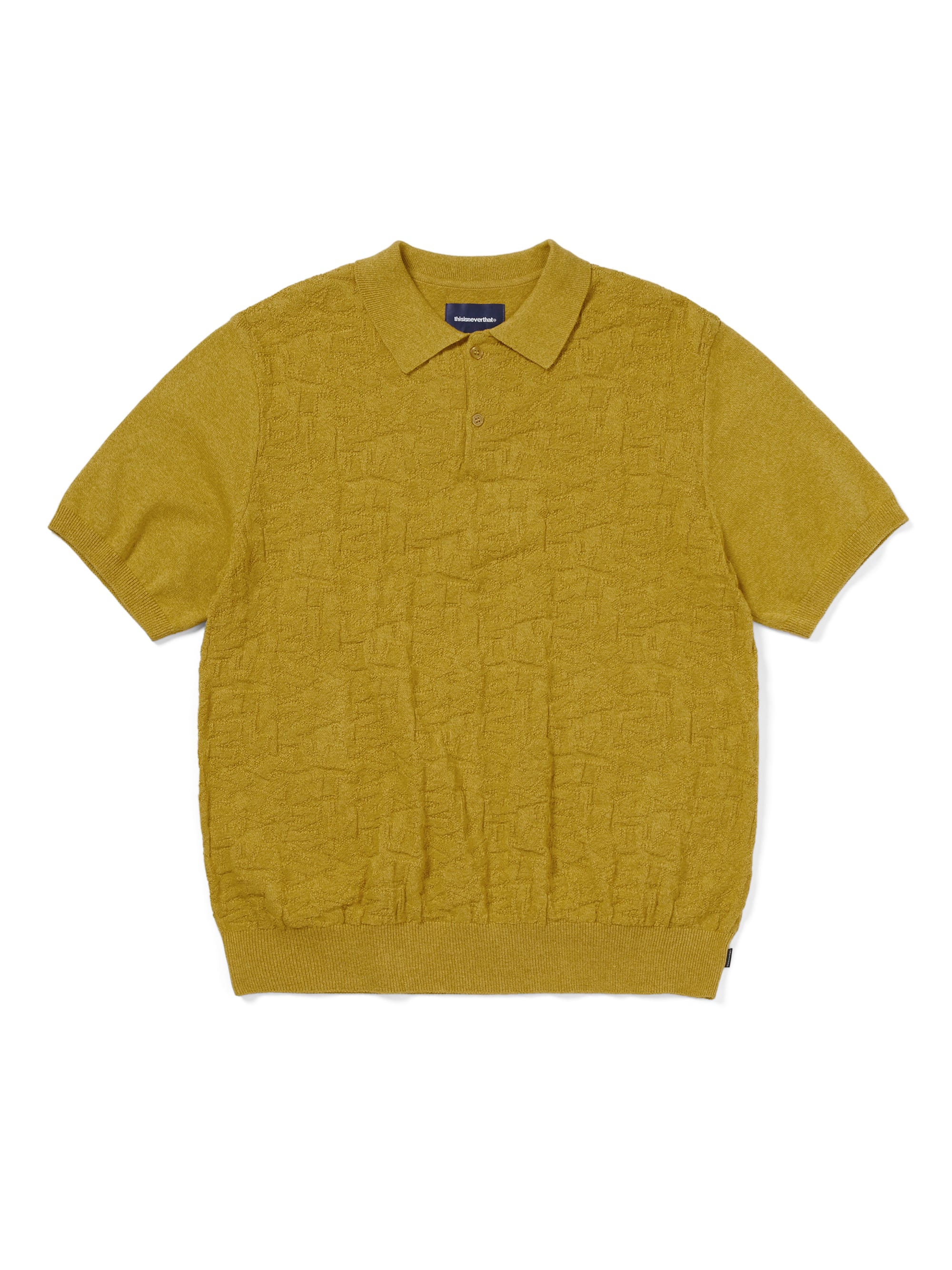 thisisneverthat - Stacked TNT S/S Knit Polo (Yellow) product image 1 | TRAB K-Fashion Australia