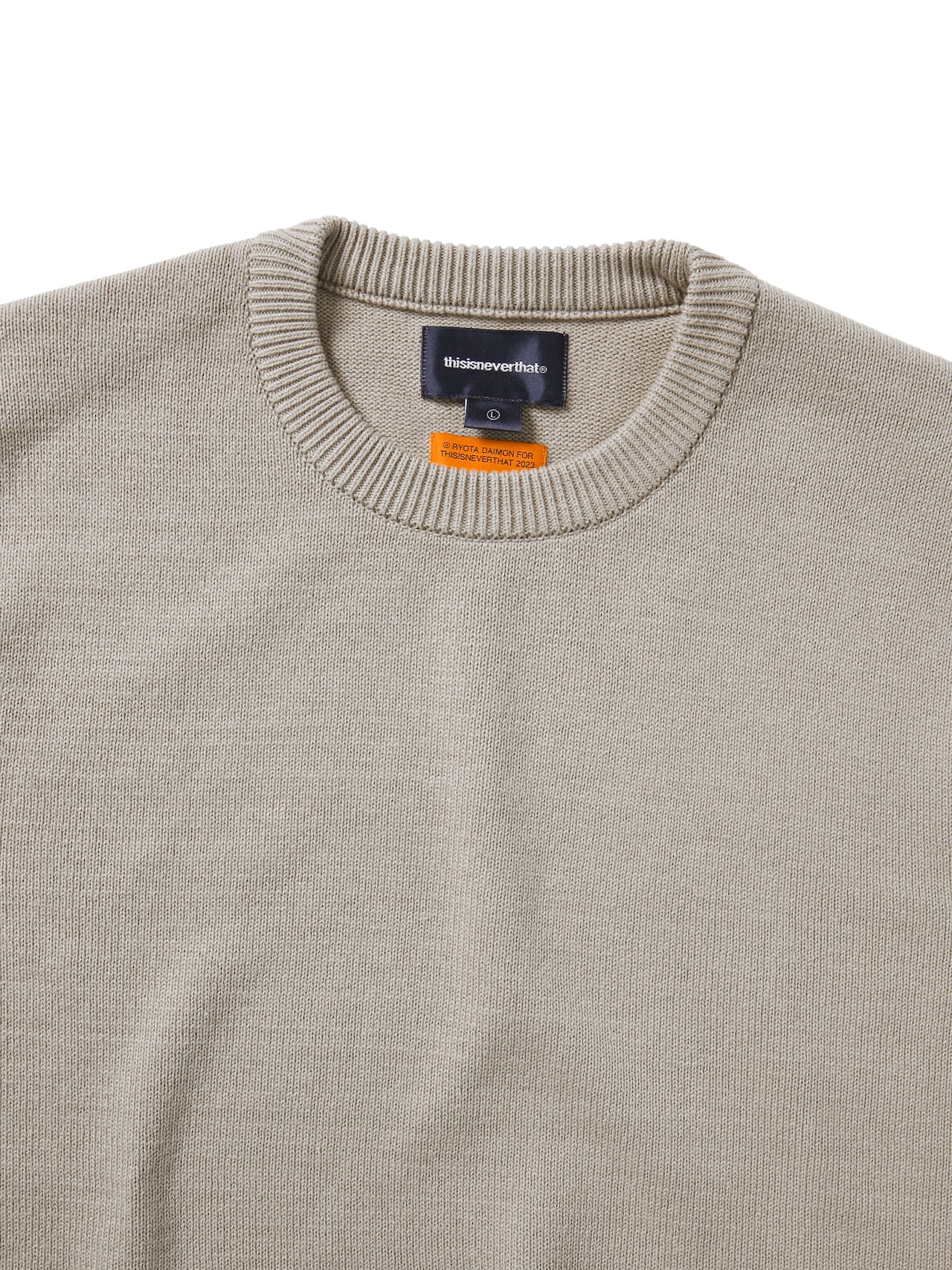 thisisneverthat - Star Knit Sweater (Beige) product image 3 | TRAB K-Fashion Australia