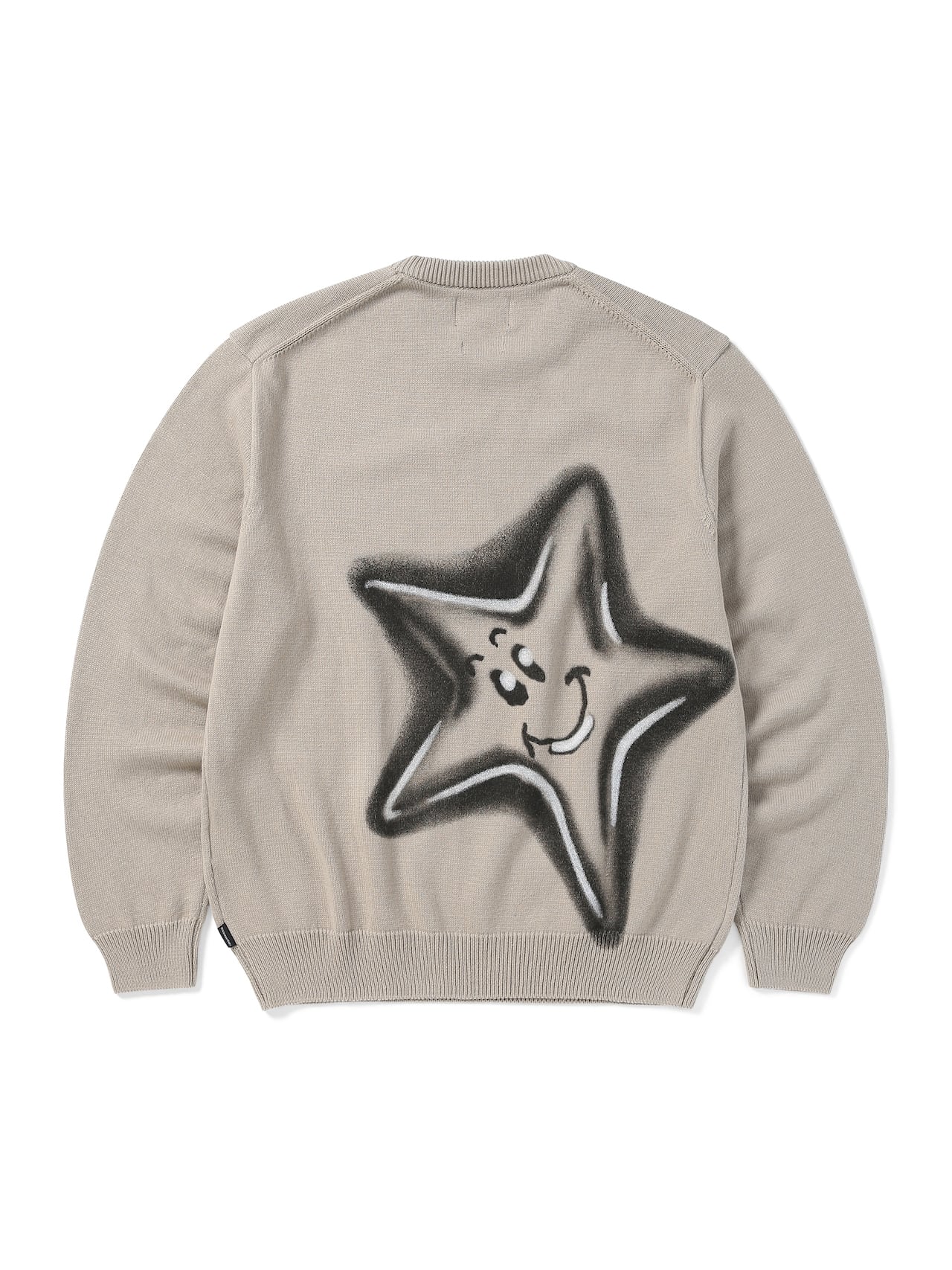 thisisneverthat - Star Knit Sweater (Beige) product image 1 | TRAB K-Fashion Australia