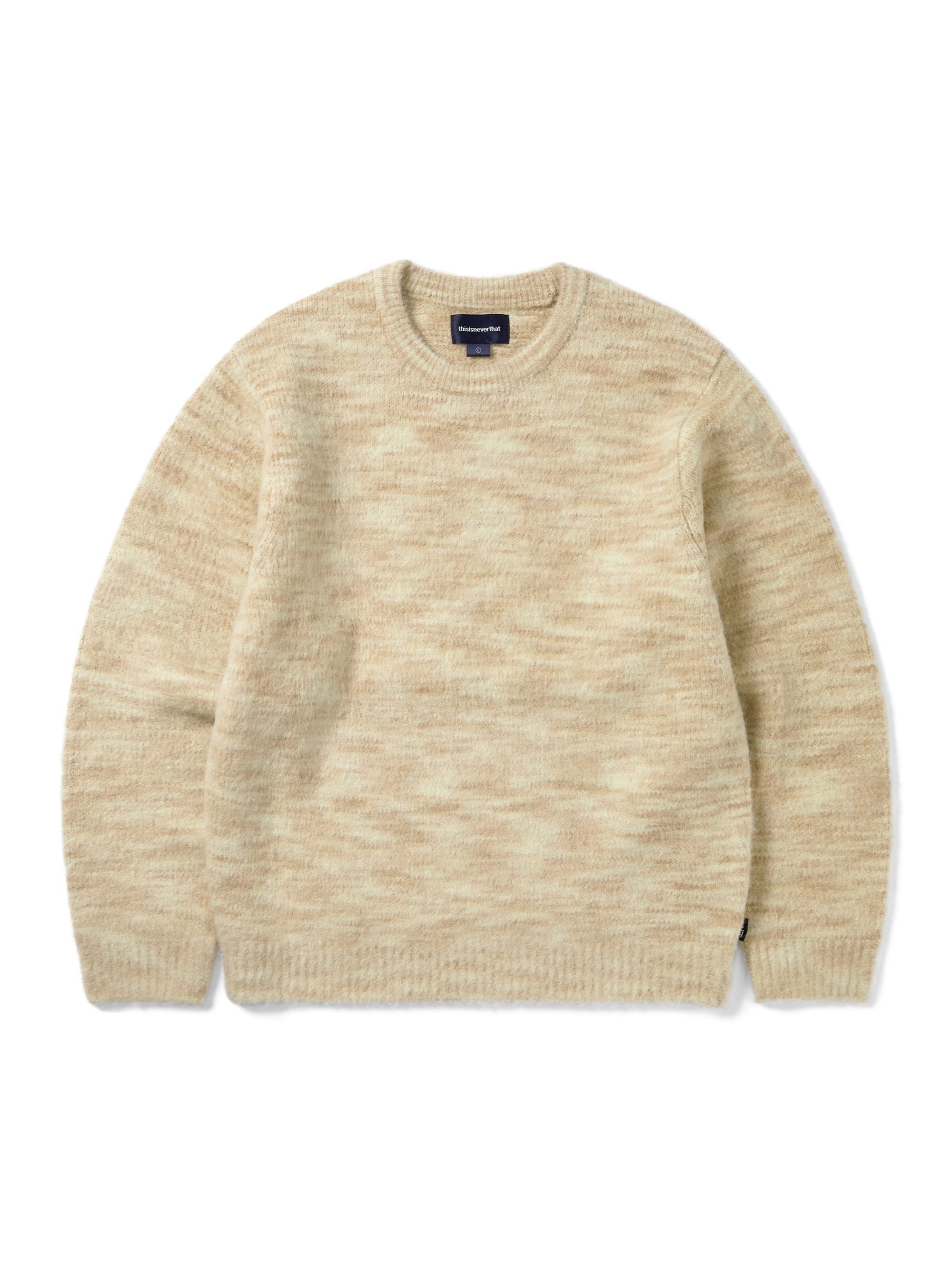 thisisneverthat - Static Knit Sweater (Beige) product image 1 | TRAB K-Fashion Australia