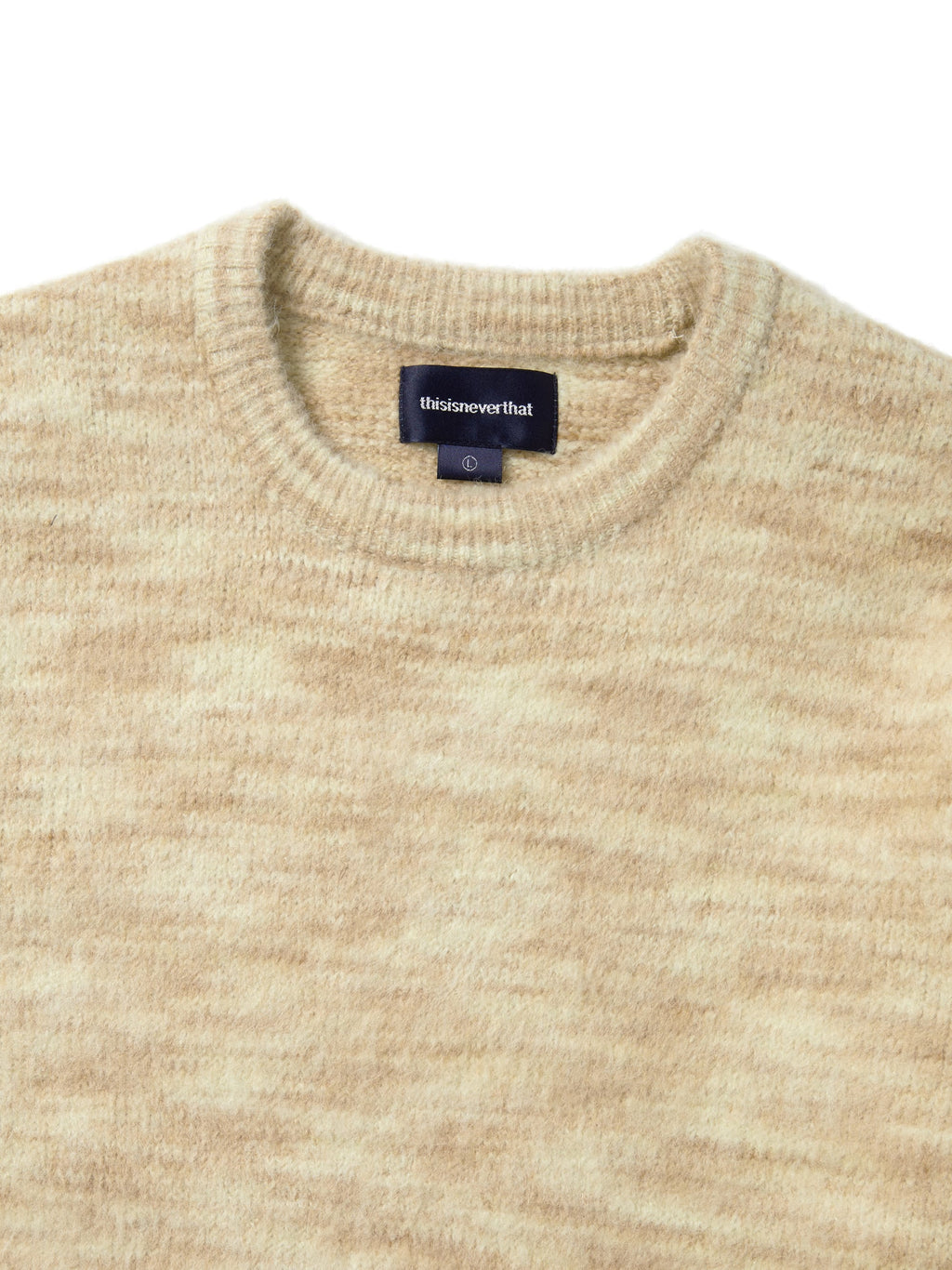 thisisneverthat - Static Knit Sweater (Beige) product image 2 | TRAB K-Fashion Australia