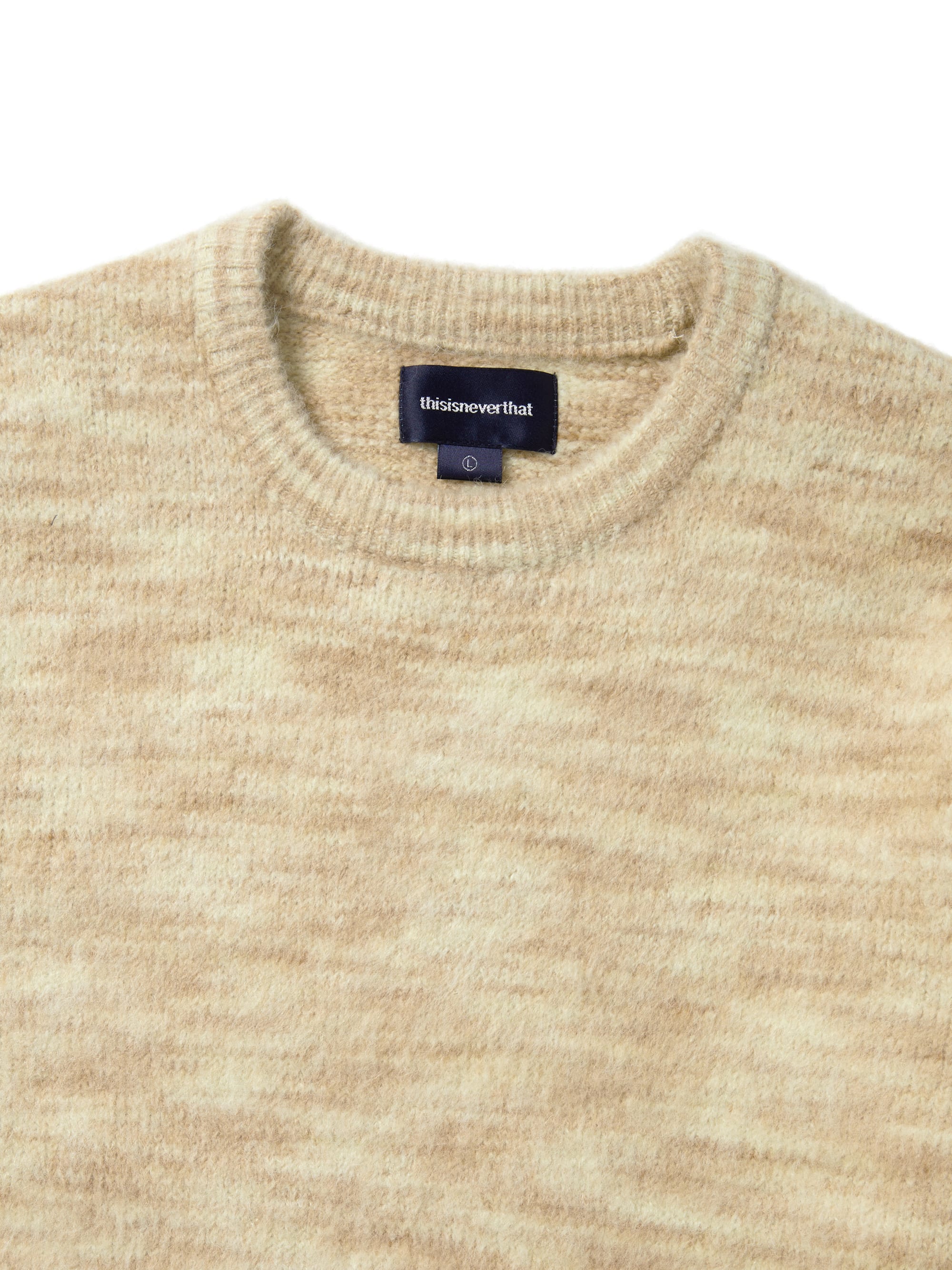 thisisneverthat - Static Knit Sweater (Beige) product image 2 | TRAB K-Fashion Australia