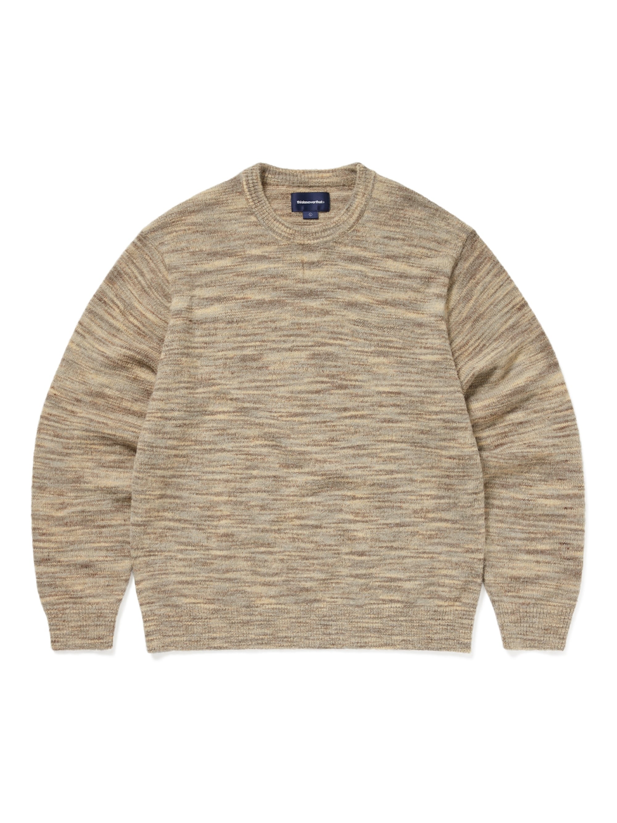 thisisneverthat - Static Knit Sweater (Beige) product image 1 | TRAB K-Fashion Australia