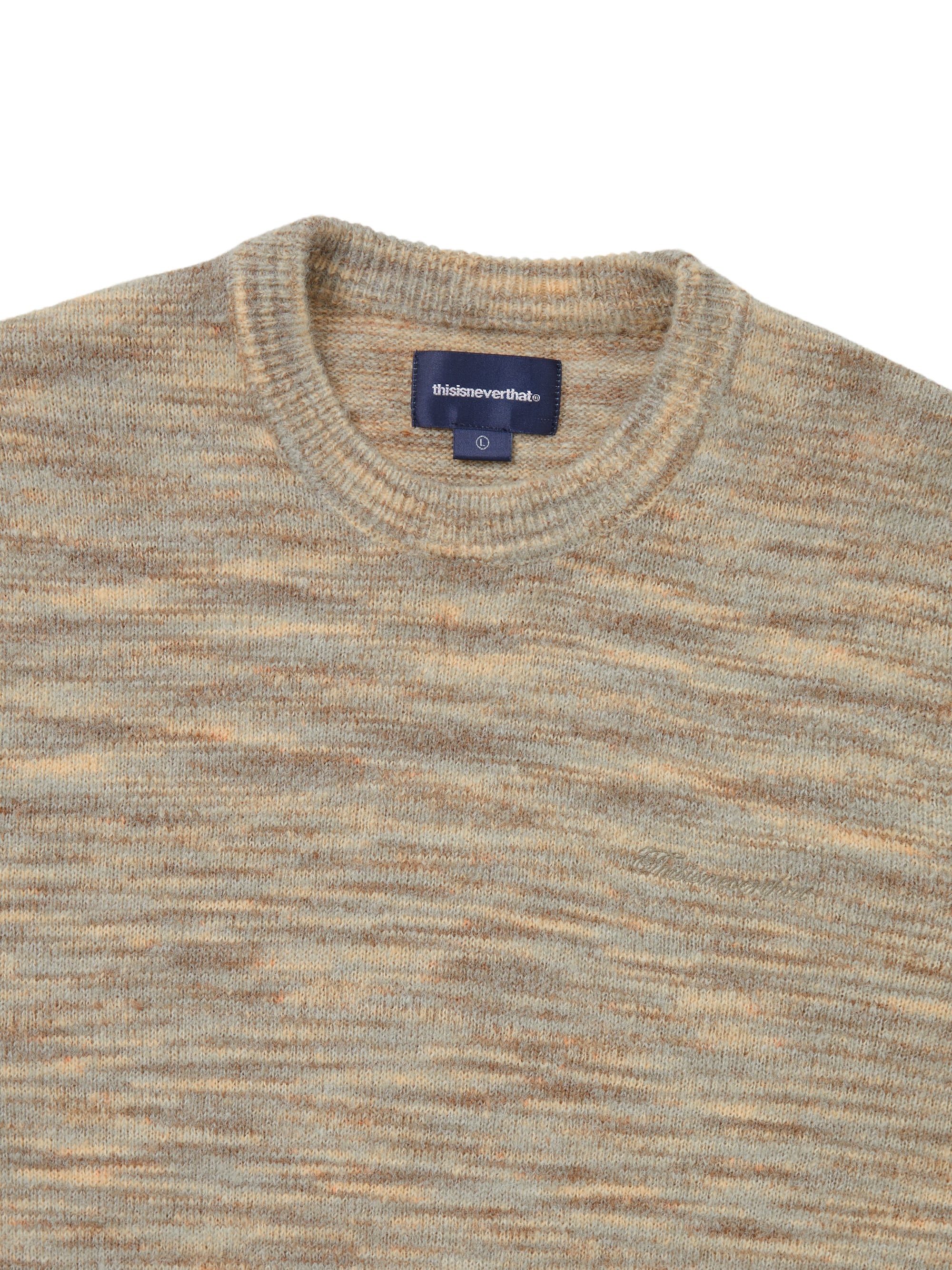 thisisneverthat - Static Knit Sweater (Beige) product image 2 | TRAB K-Fashion Australia
