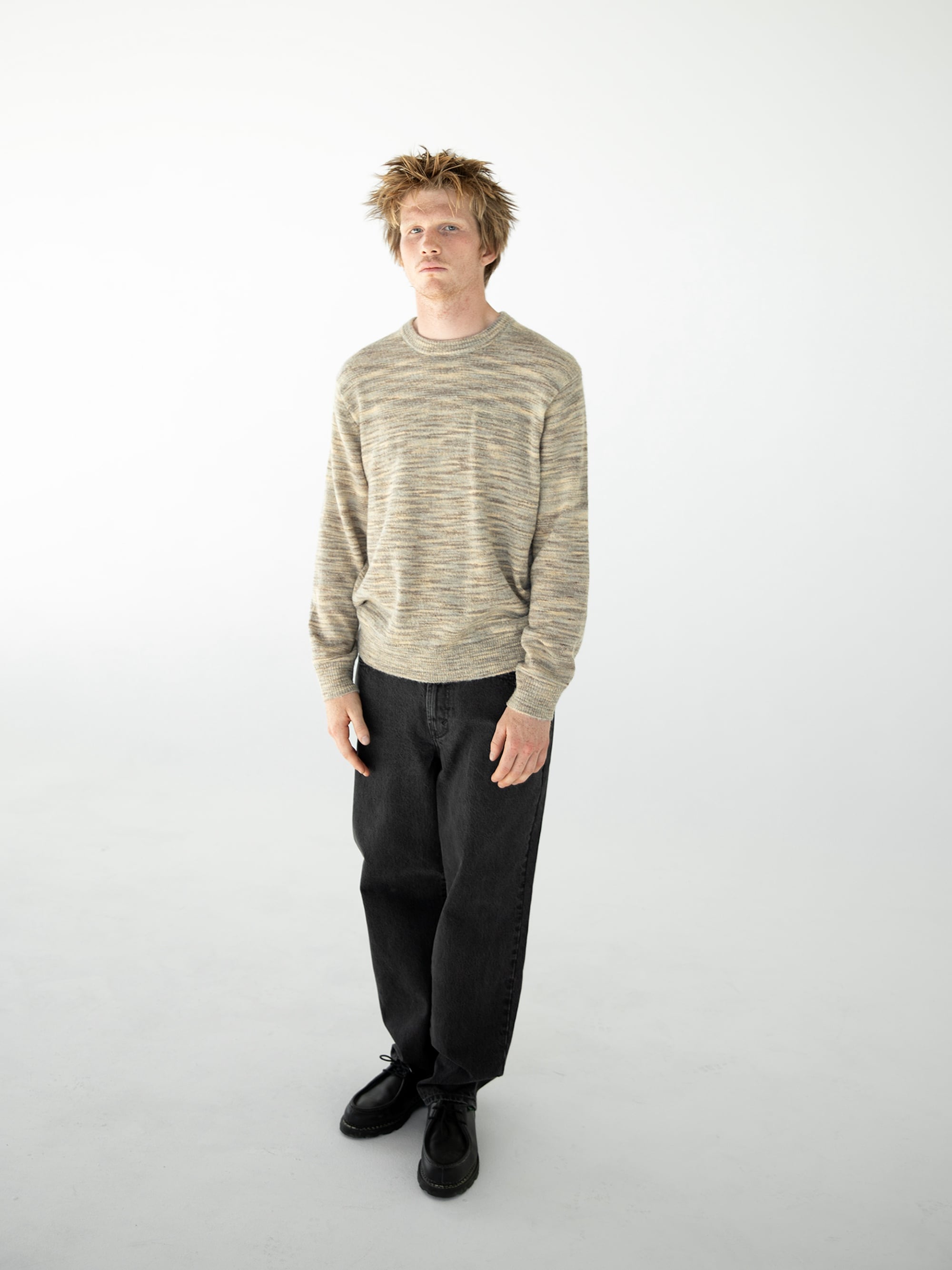 thisisneverthat - Static Knit Sweater (Beige) product image 4 | TRAB K-Fashion Australia