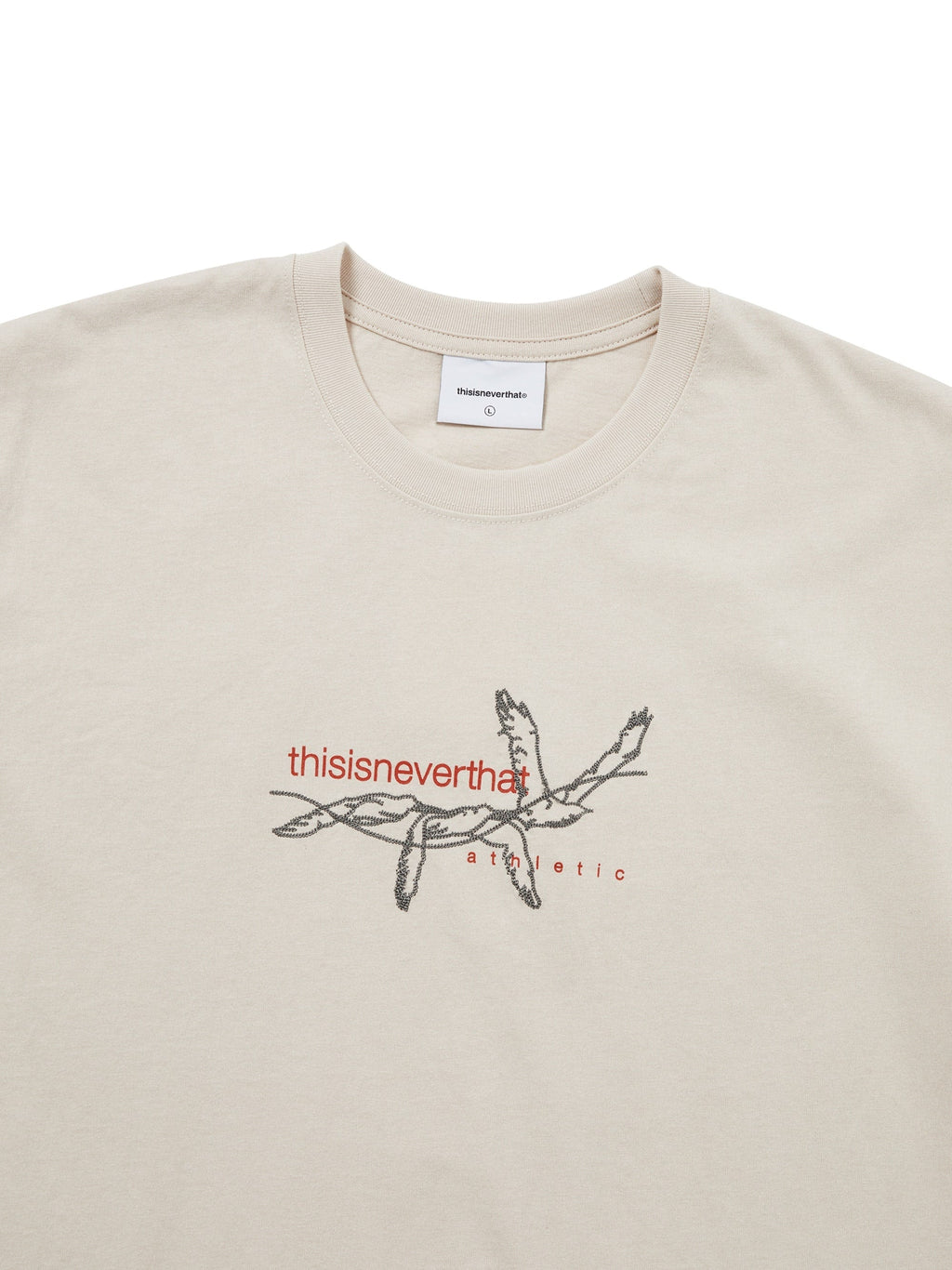 thisisneverthat - Stitched Birds Tee (Beige) product image 2 | TRAB K-Fashion Australia