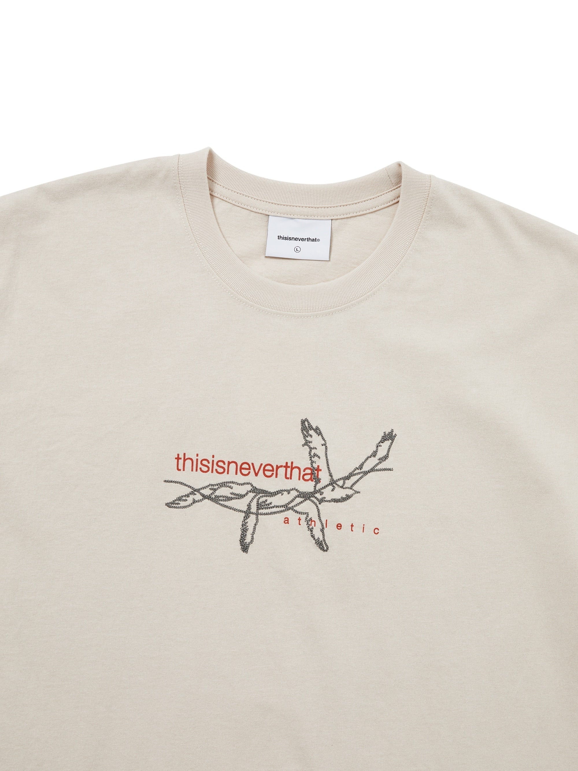 thisisneverthat - Stitched Birds Tee (Beige) product image 2 | TRAB K-Fashion Australia