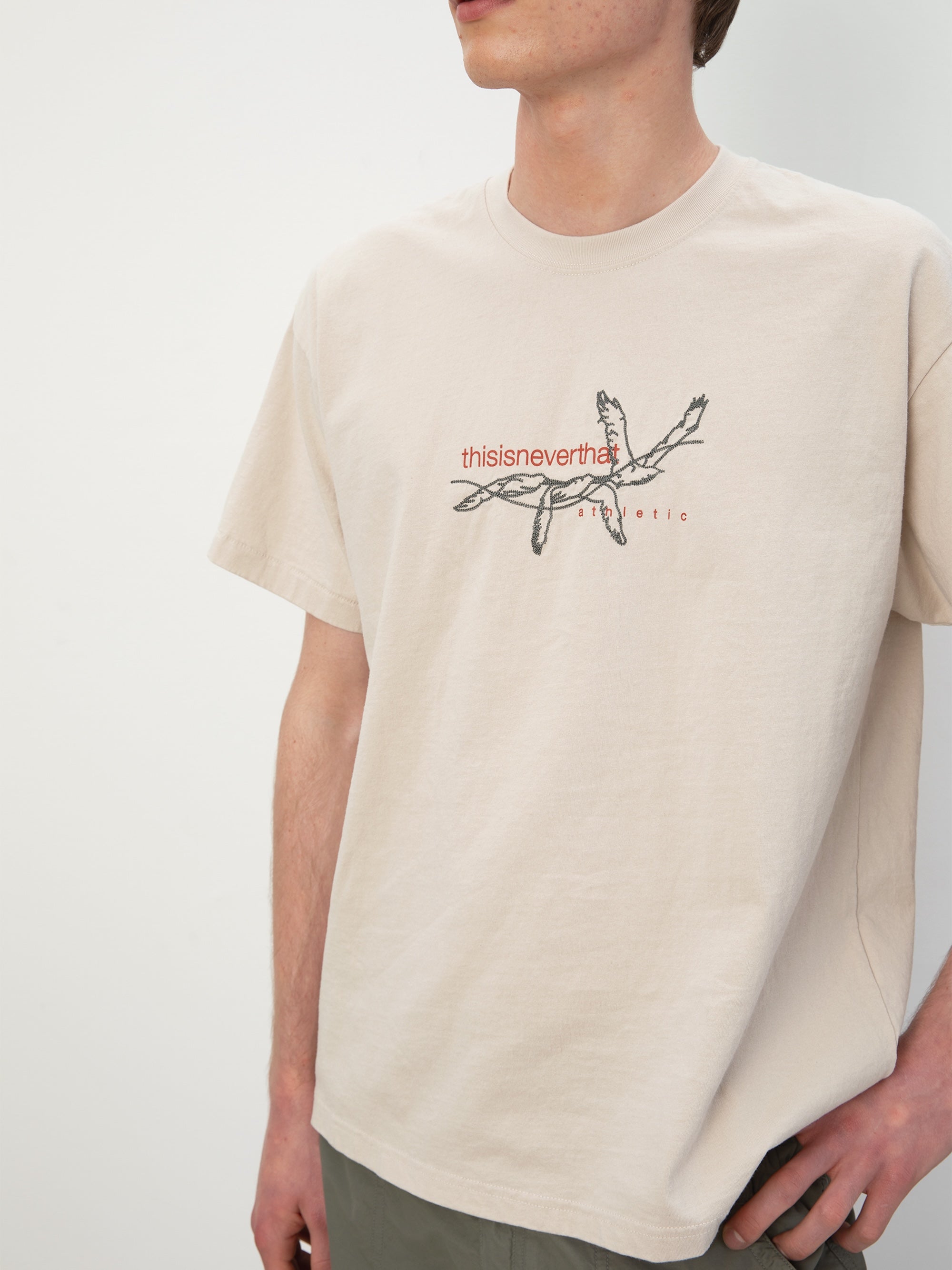 thisisneverthat - Stitched Birds Tee (Beige) product image 5 | TRAB K-Fashion Australia