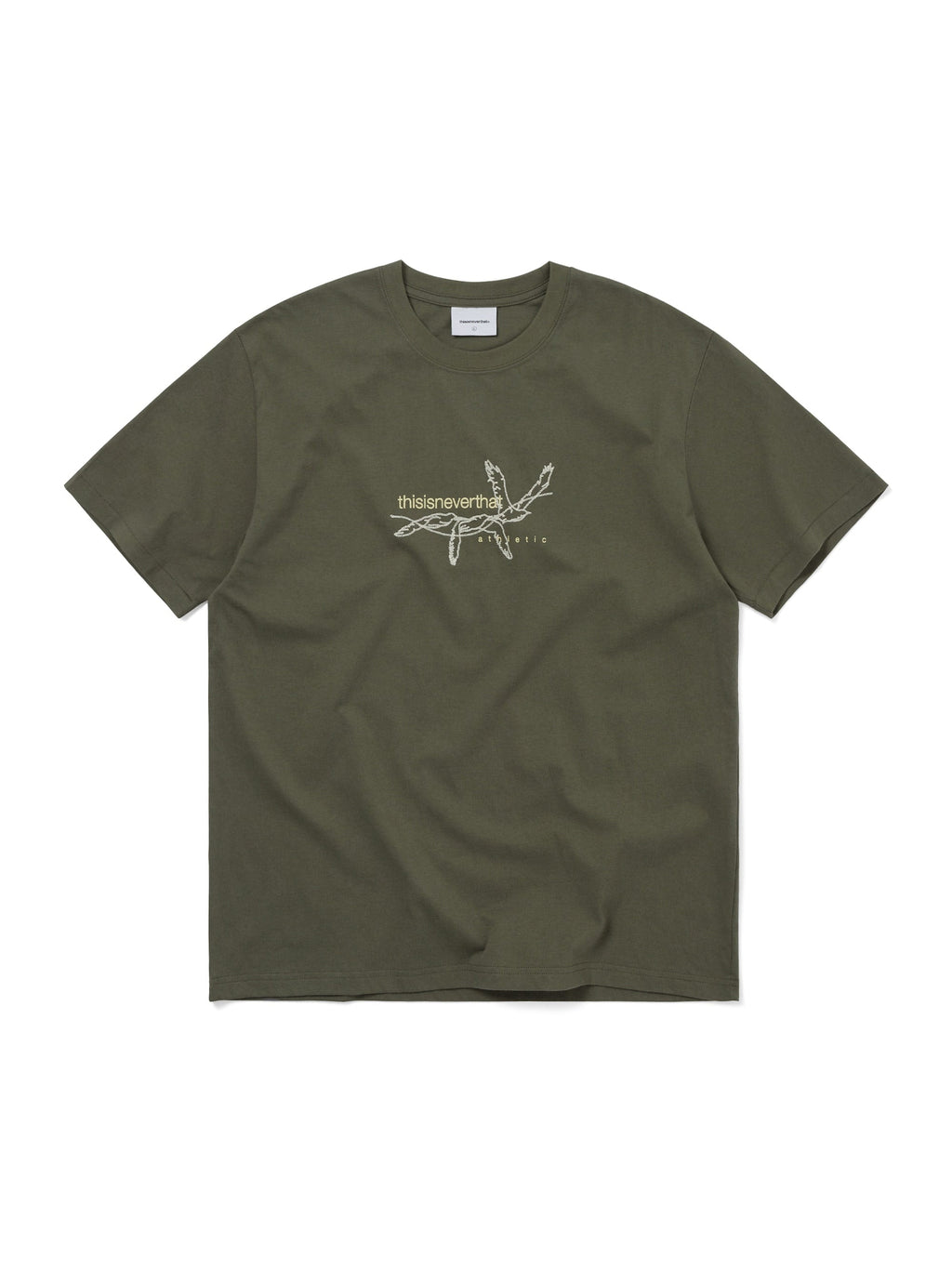 thisisneverthat - Stitched Birds Tee (Olive) product image 1 | TRAB K-Fashion Australia