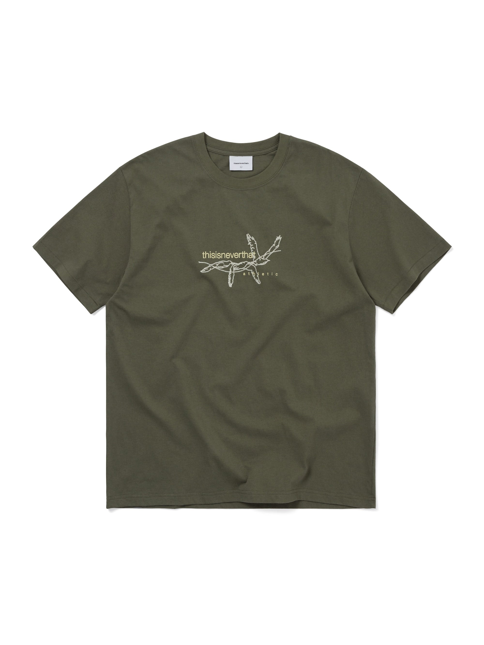 thisisneverthat - Stitched Birds Tee (Olive) product image 1 | TRAB K-Fashion Australia