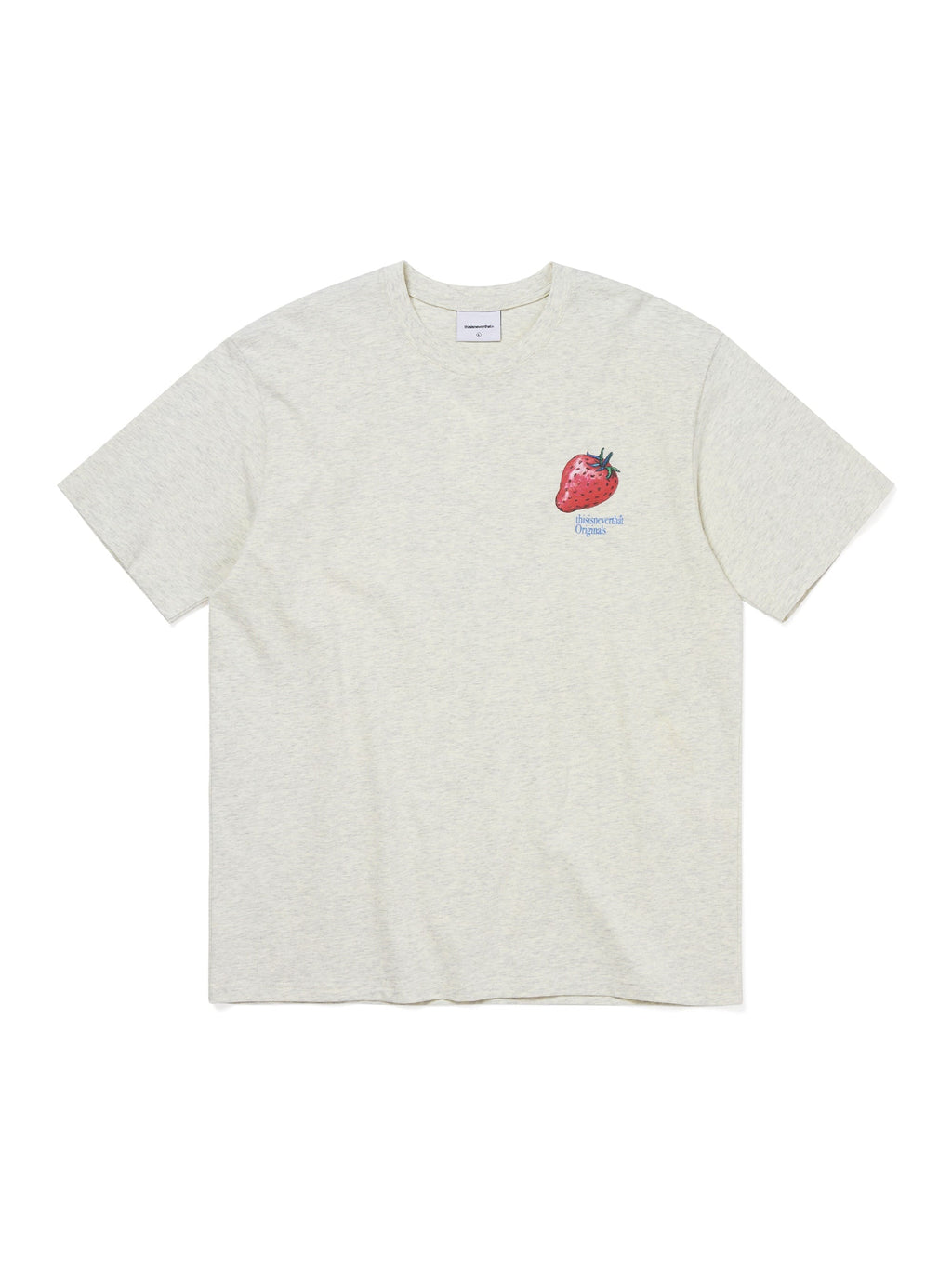 thisisneverthat - Strawberry Tee (Oatmeal) product image 1 | TRAB K-Fashion Australia