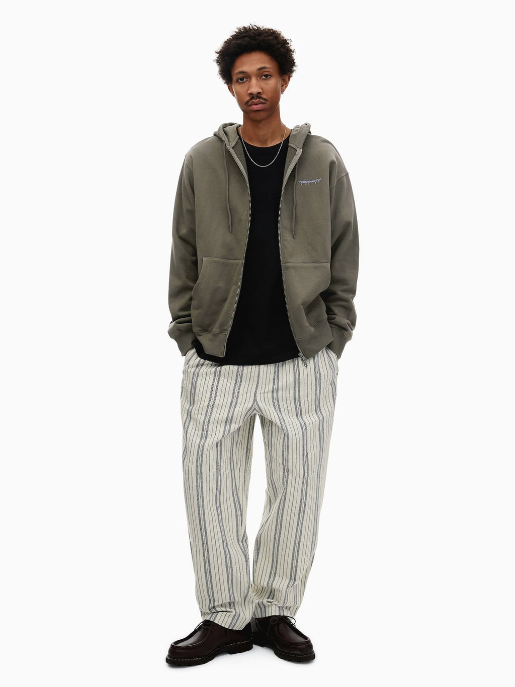 thisisneverthat - Stripe Jacquard Pant Purple (ivory) product image 6 | TRAB K-Fashion Australia