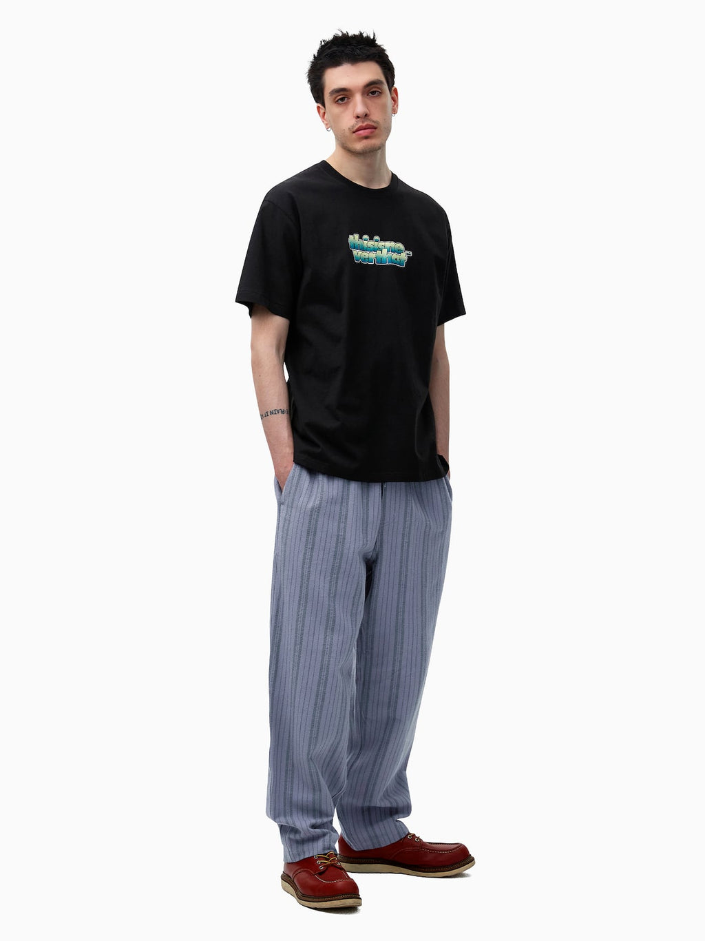 thisisneverthat - Stripe Jacquard Pant Purple (Grey) product image 6 | TRAB K-Fashion Australia