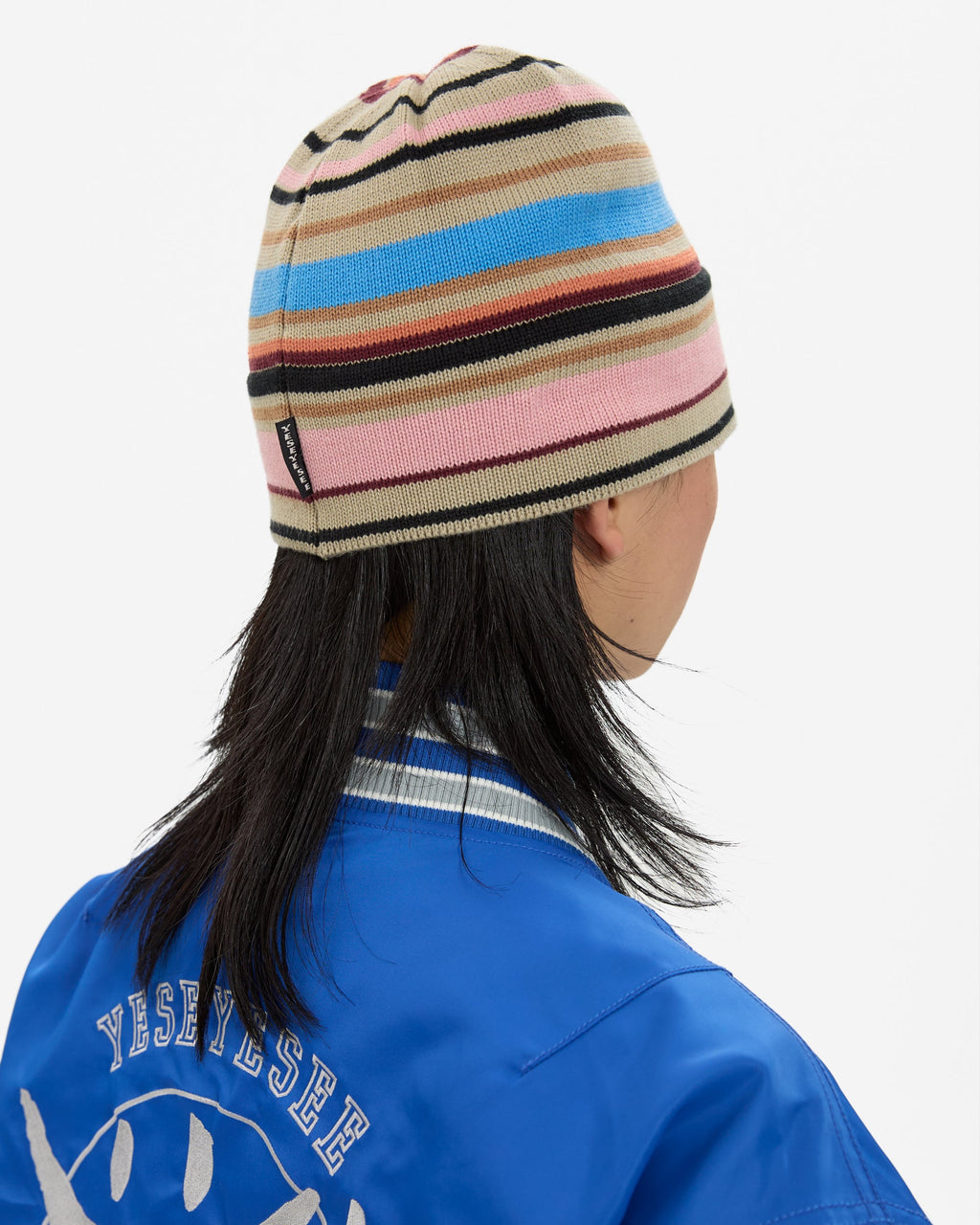 yeseyesee - Stripe Beanie (Beige) product image 6 | TRAB K-Fashion Australia