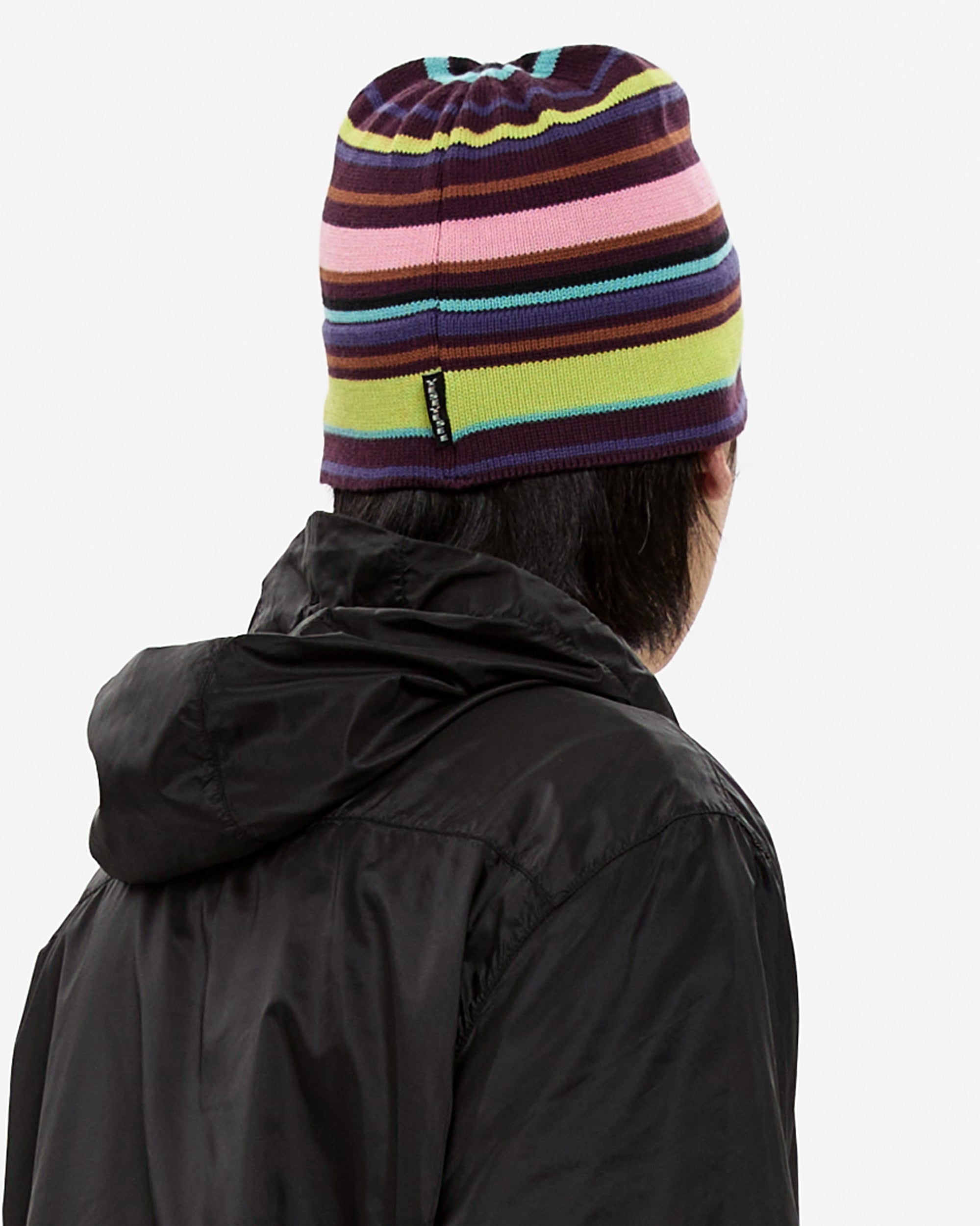 yeseyesee - Stripe Beanie (Brown) product image 6 | TRAB K-Fashion Australia