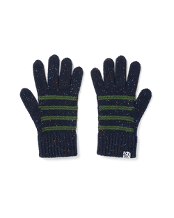 yeseyesee - Stripe Knit Gloves (Navy) product image 1 | TRAB K-Fashion Australia