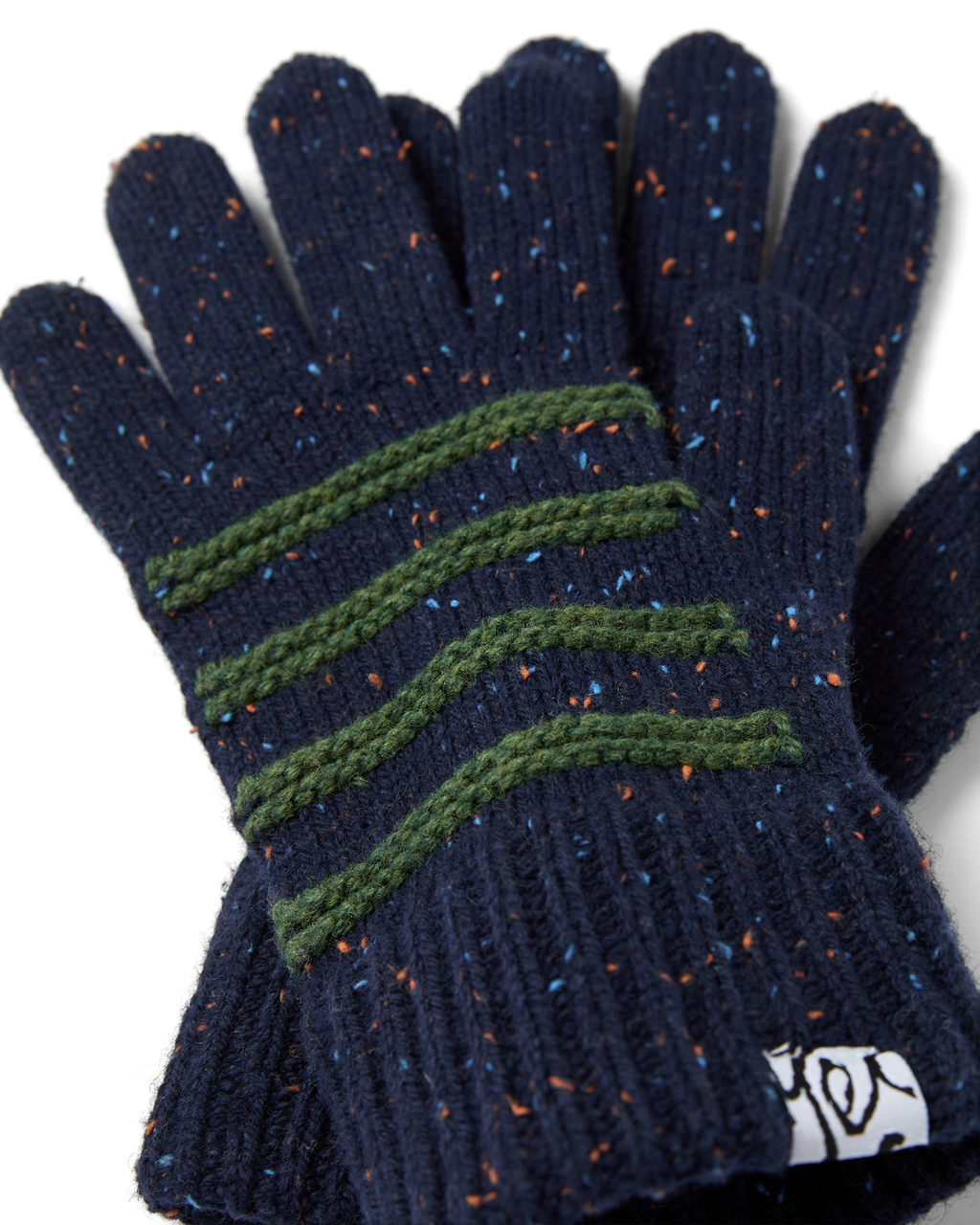 yeseyesee - Stripe Knit Gloves (Navy) product image 4 | TRAB K-Fashion Australia