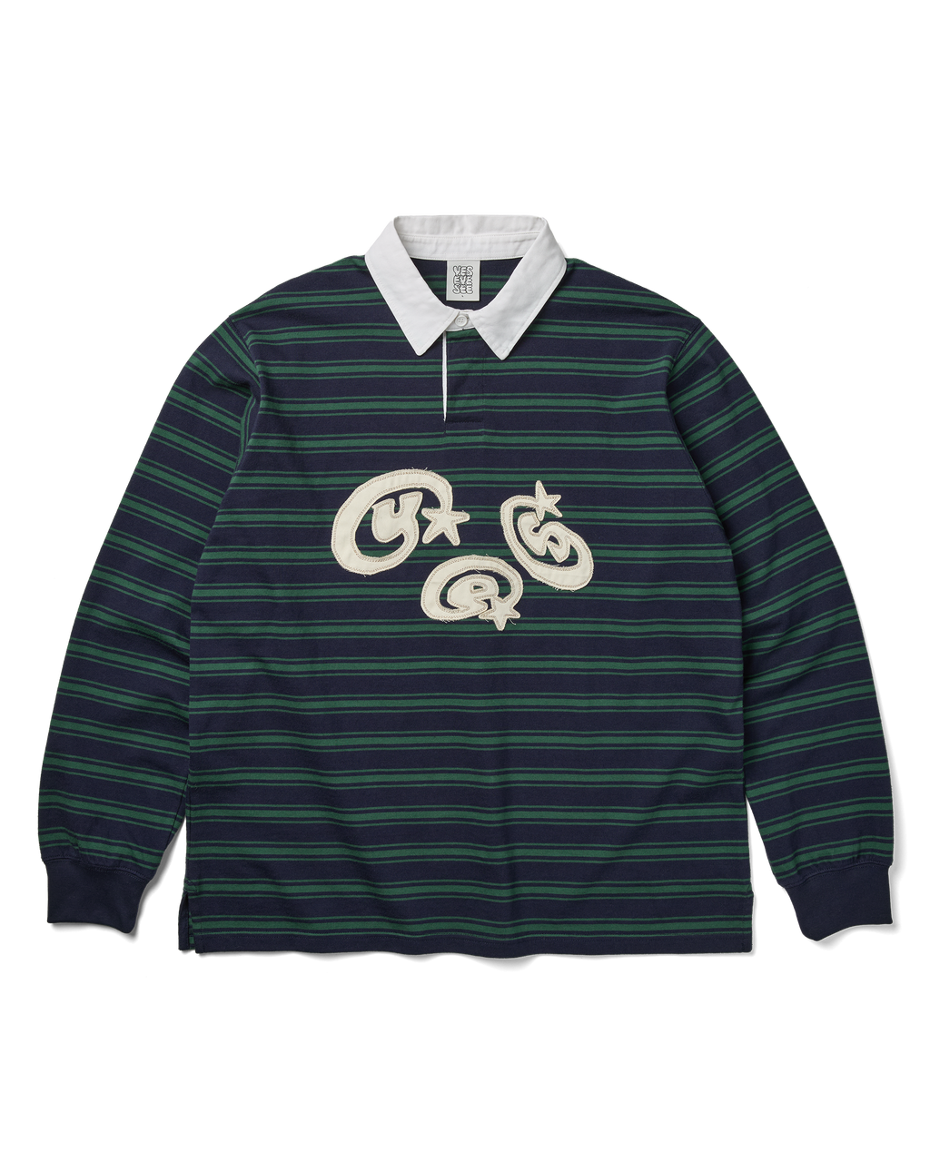 yeseyesee - Stripe Star Rugby Shirt (Green) product image 1 | TRAB K-Fashion Australia