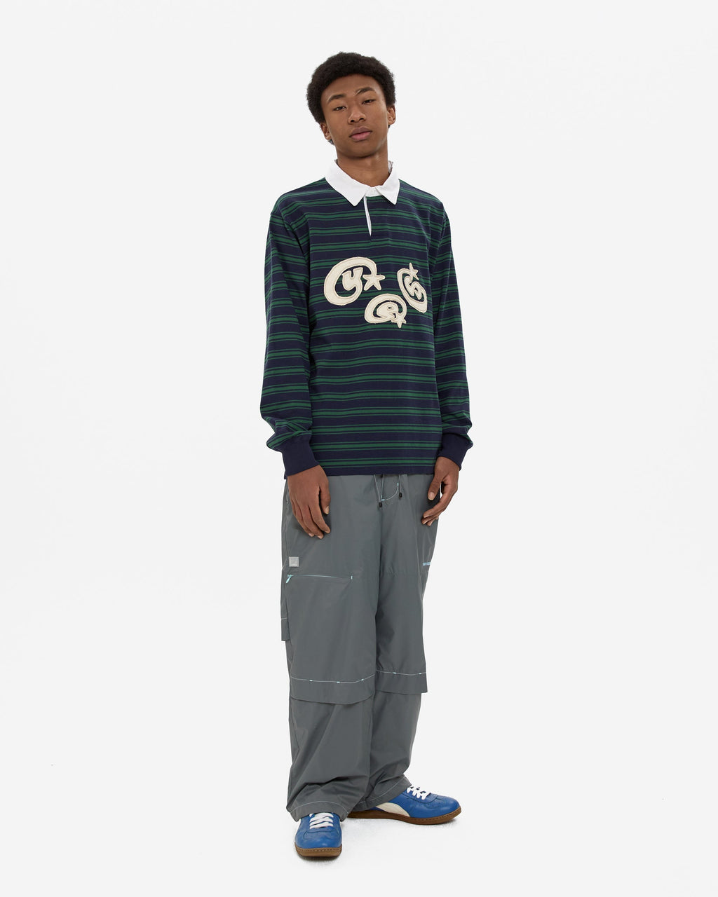 yeseyesee - Stripe Star Rugby Shirt (Green) product image 9 | TRAB K-Fashion Australia